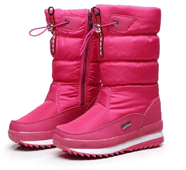 Warme Damen Winterstiefel mit wasserdichtem Design und rutschfester Sohle