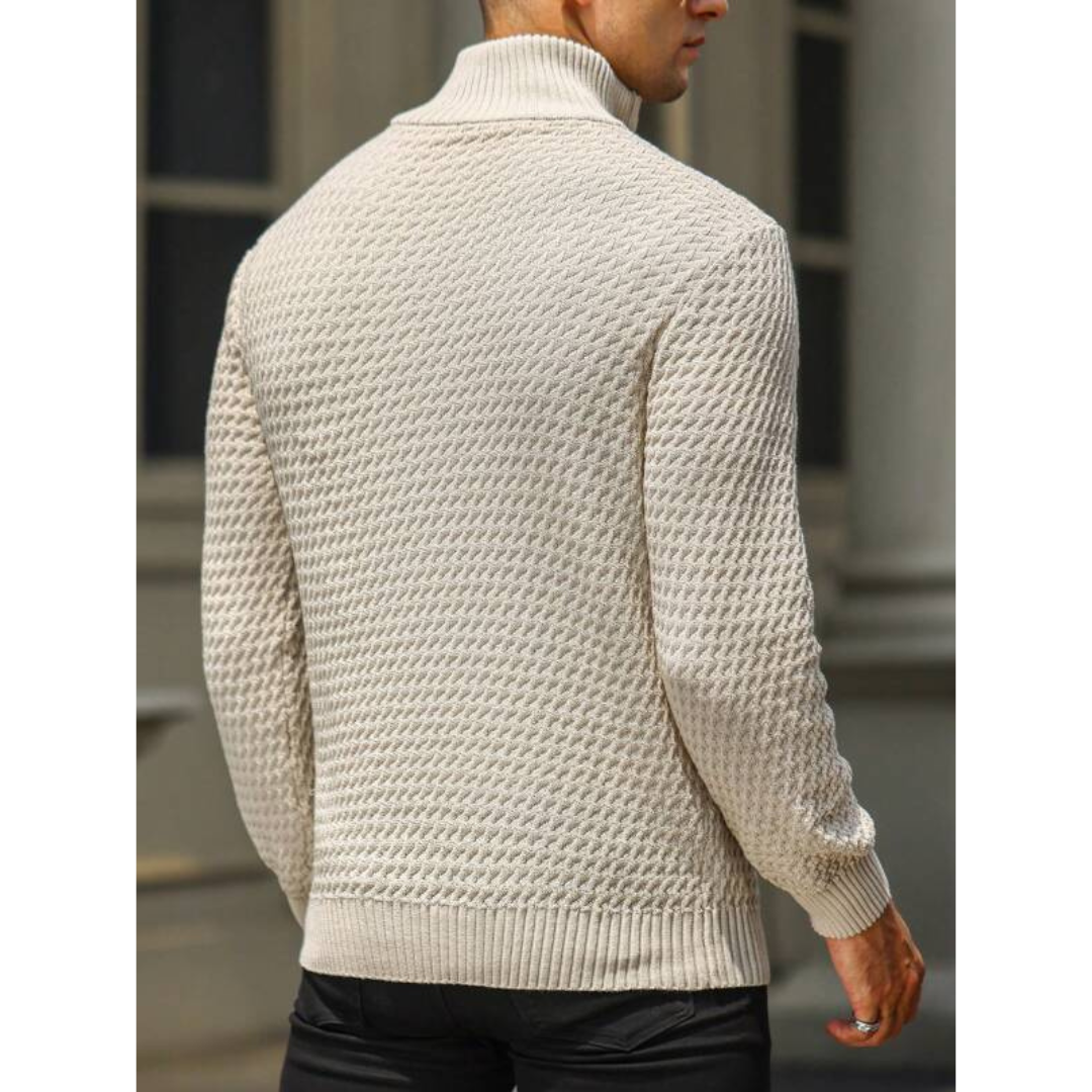 Eleganter Reißverschluss-Pullover für moderne Männer