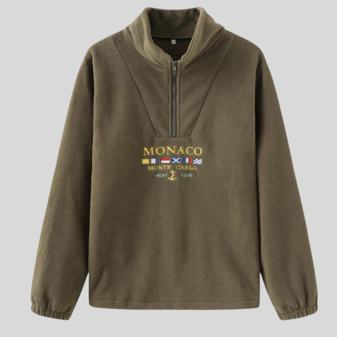 Monaco Unisex Pullover mit Reißverschluss - Sportliche Eleganz für jeden Anlass
