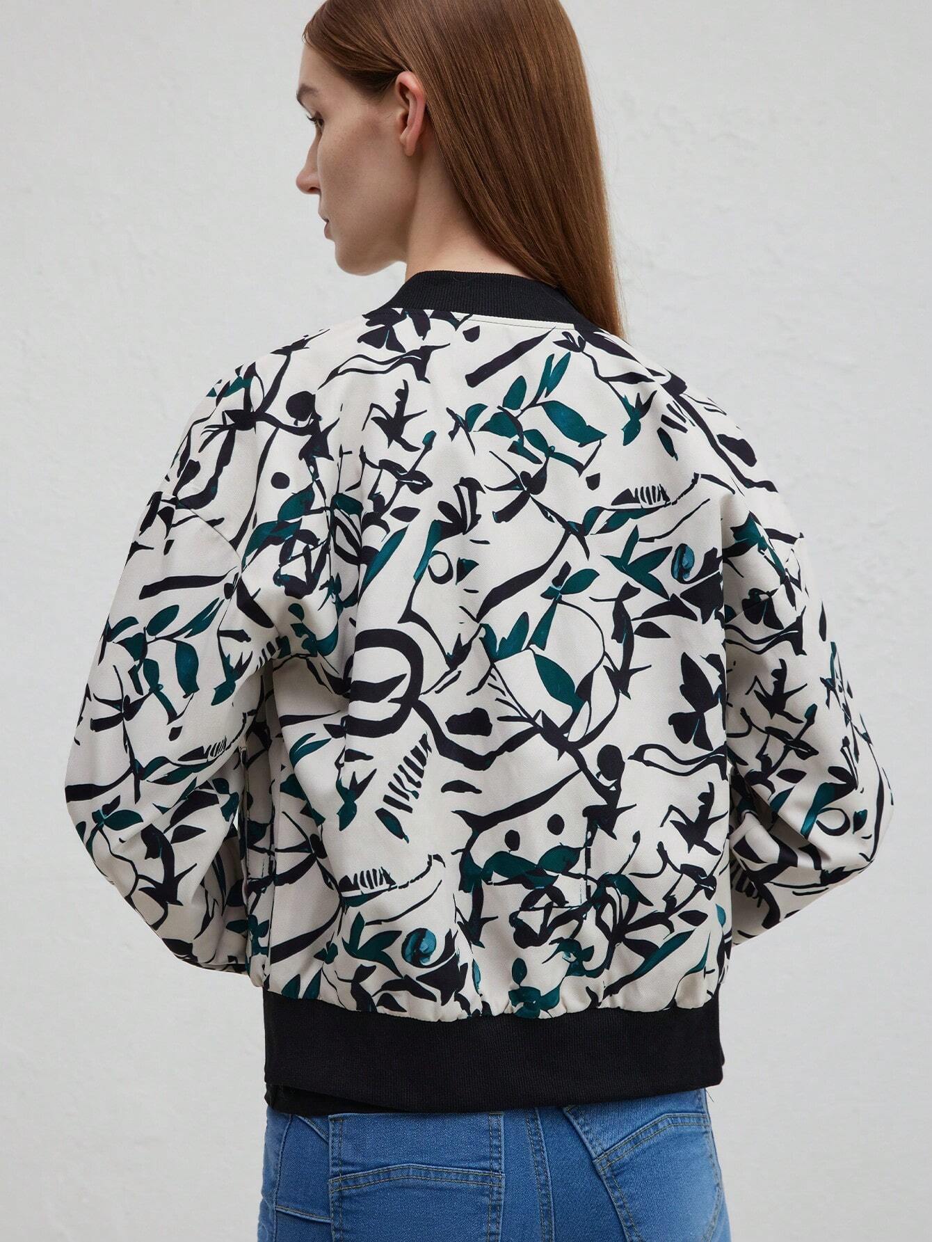 WOLFF | Trendige Aprikose Bomberjacke für Herbst und Winter mit Reißverschluss und Baseballkragen
