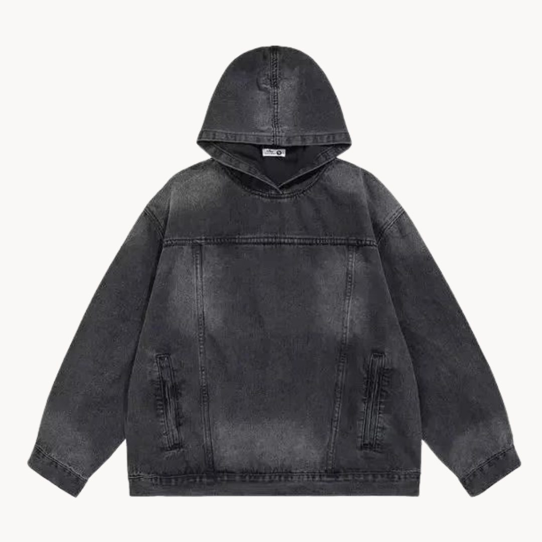 Mikhail | Urban Denim Kapuzenpullover im Vintage-Stil - Stilvolle Alltagsmode