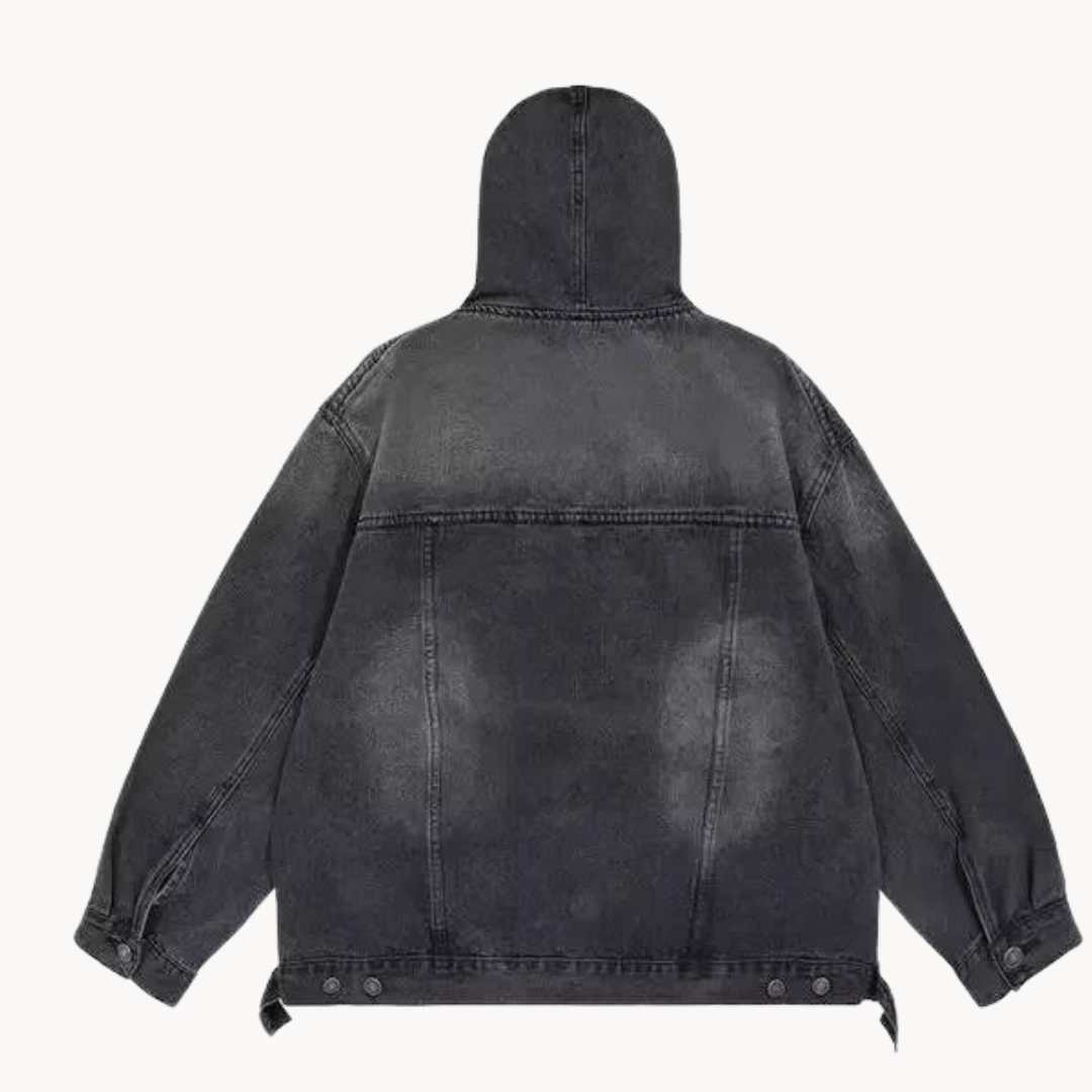 Mikhail | Urban Denim Kapuzenpullover im Vintage-Stil - Stilvolle Alltagsmode