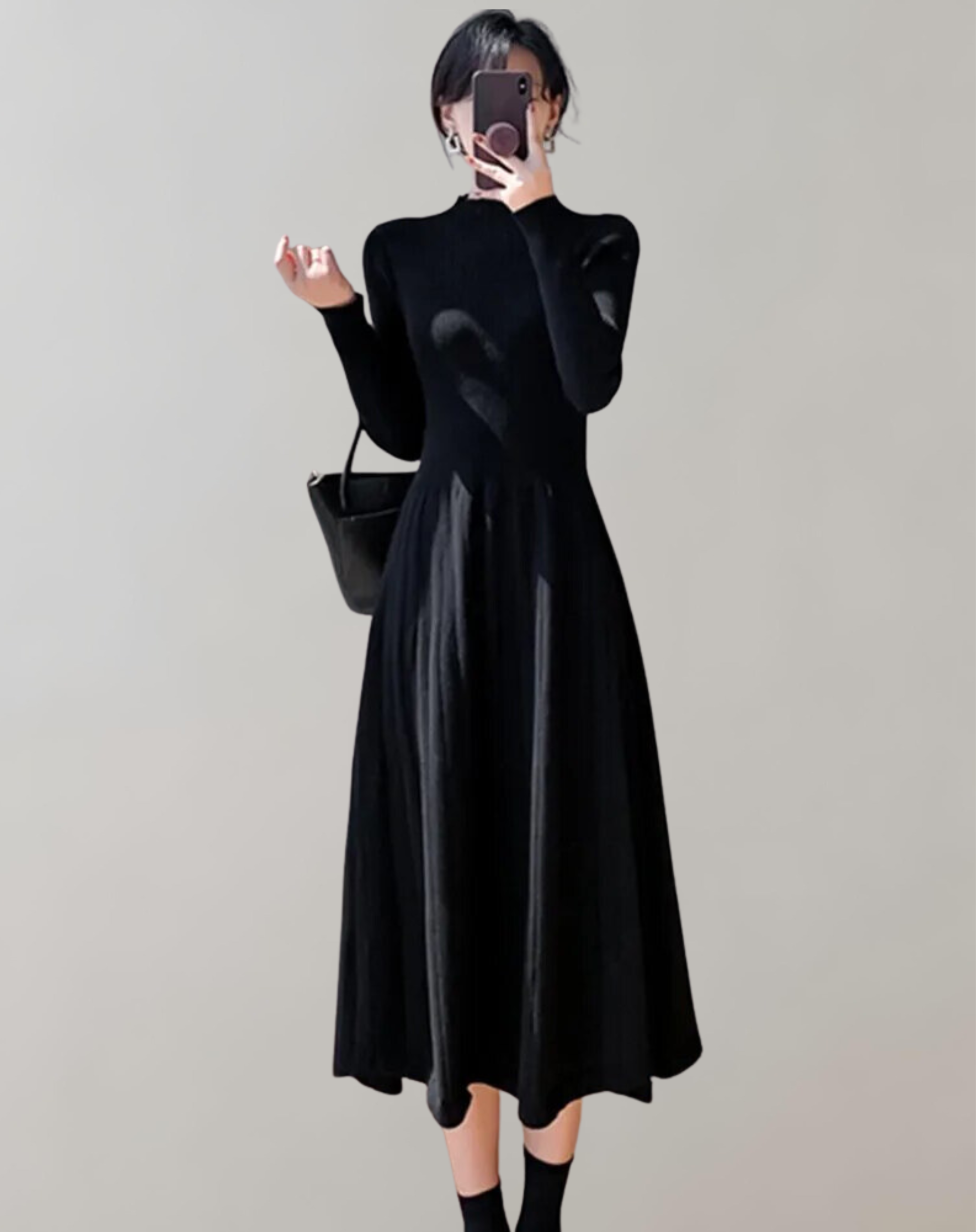 Geressa - Langärmeliges Kleid