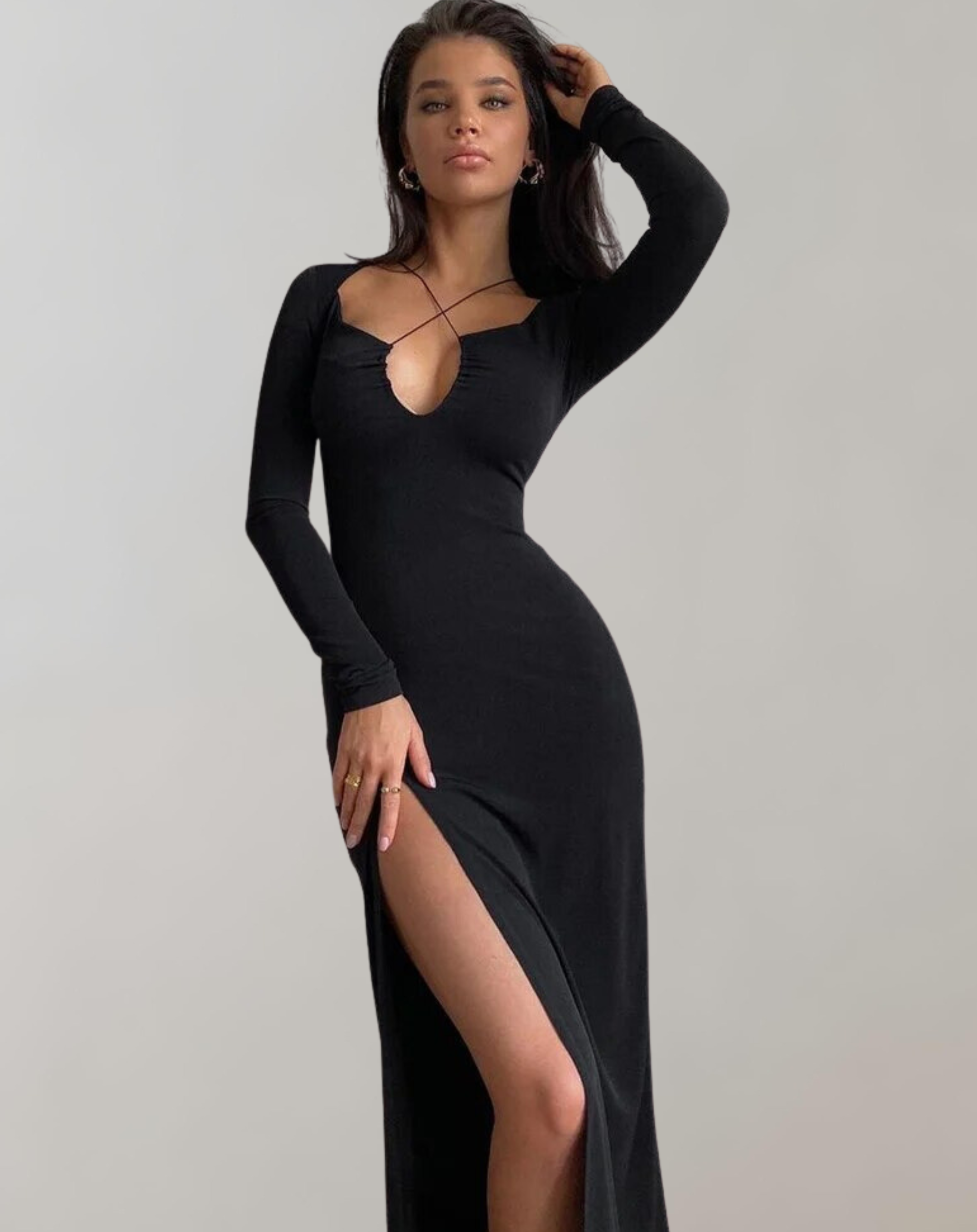 Jezza - Maxikleid mit gekreuztem Ausschnitt