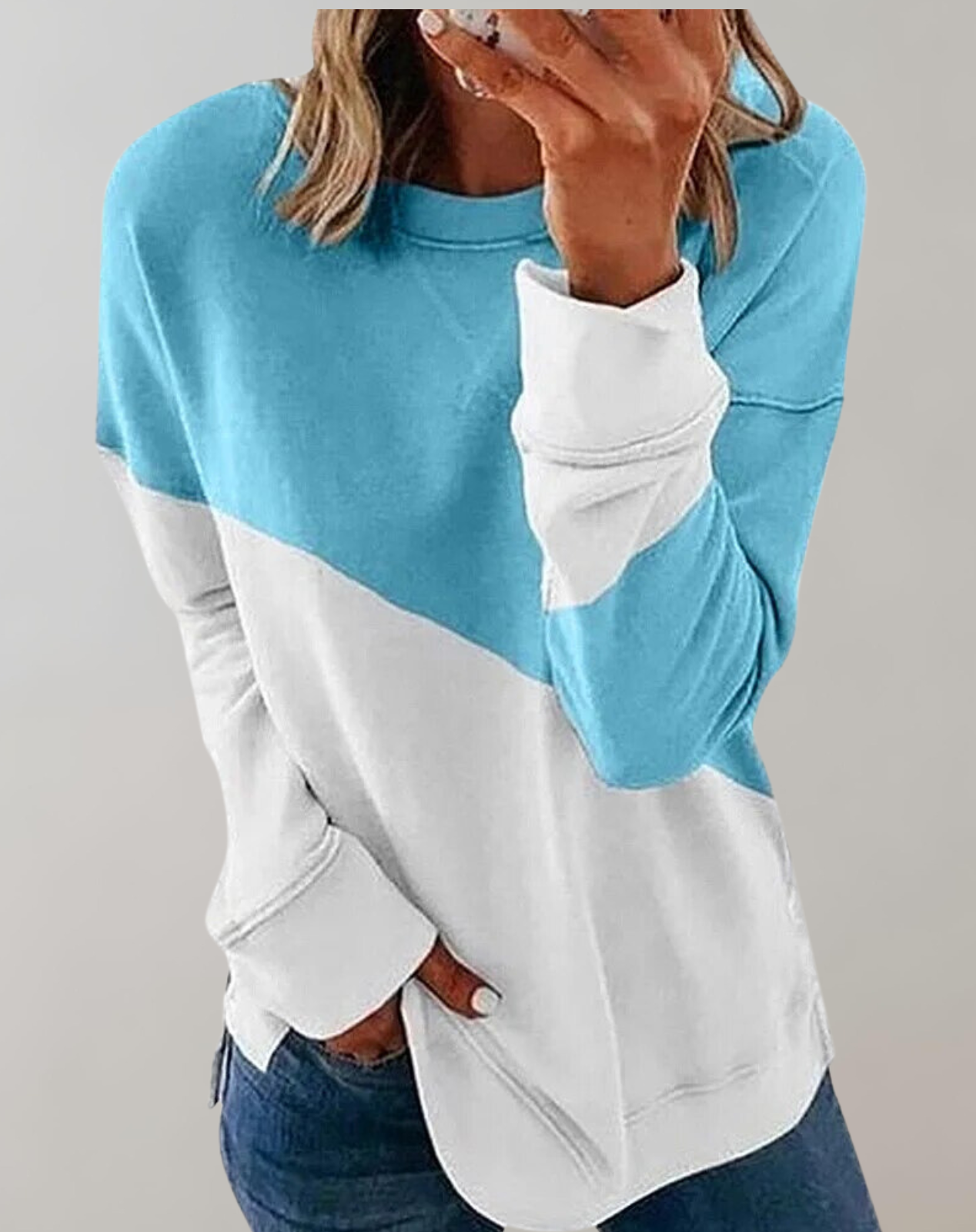 Tessa - O-Ausschnitt -Sweatshirt für Frauen