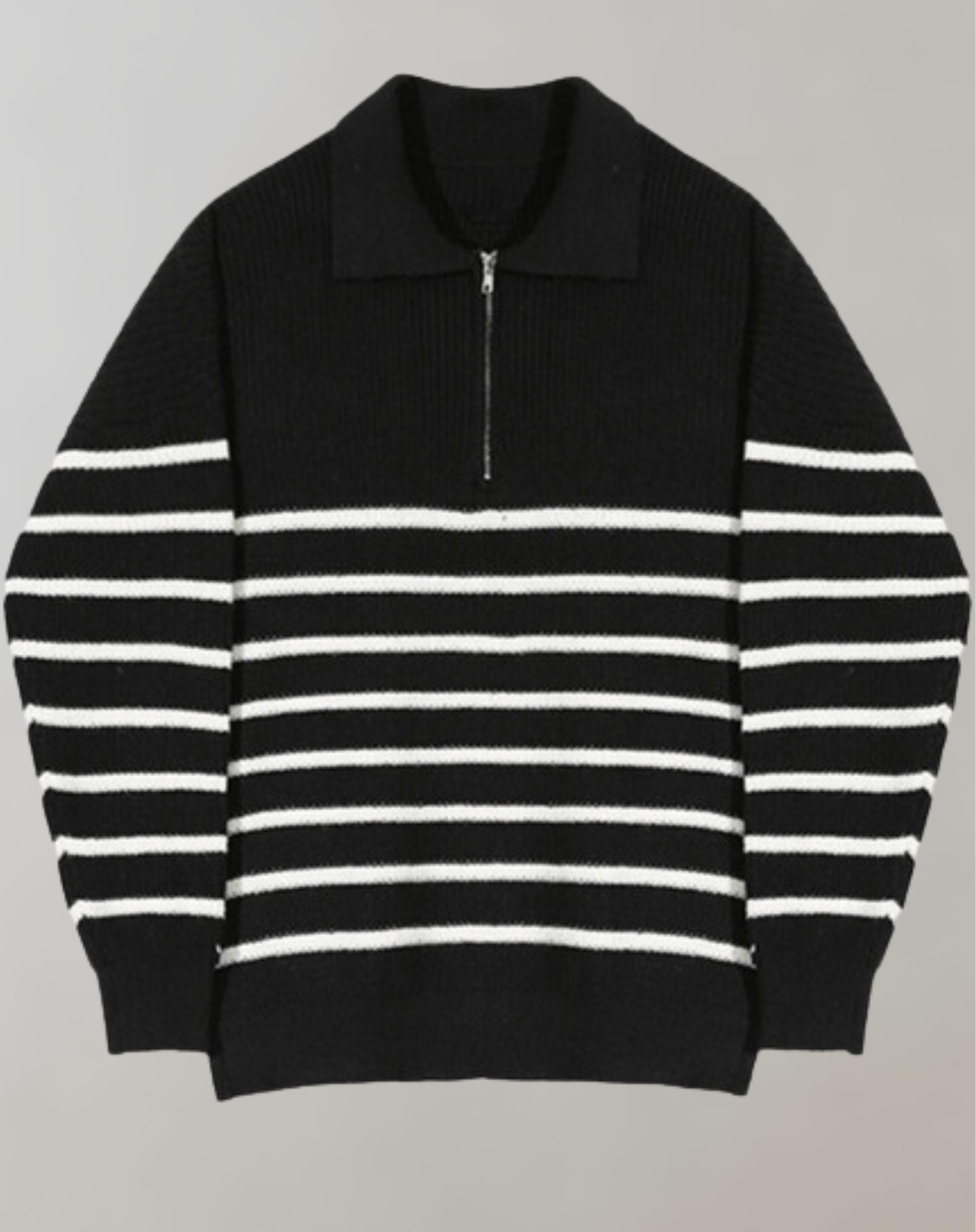 Lori - Striped Sweaters with Zip