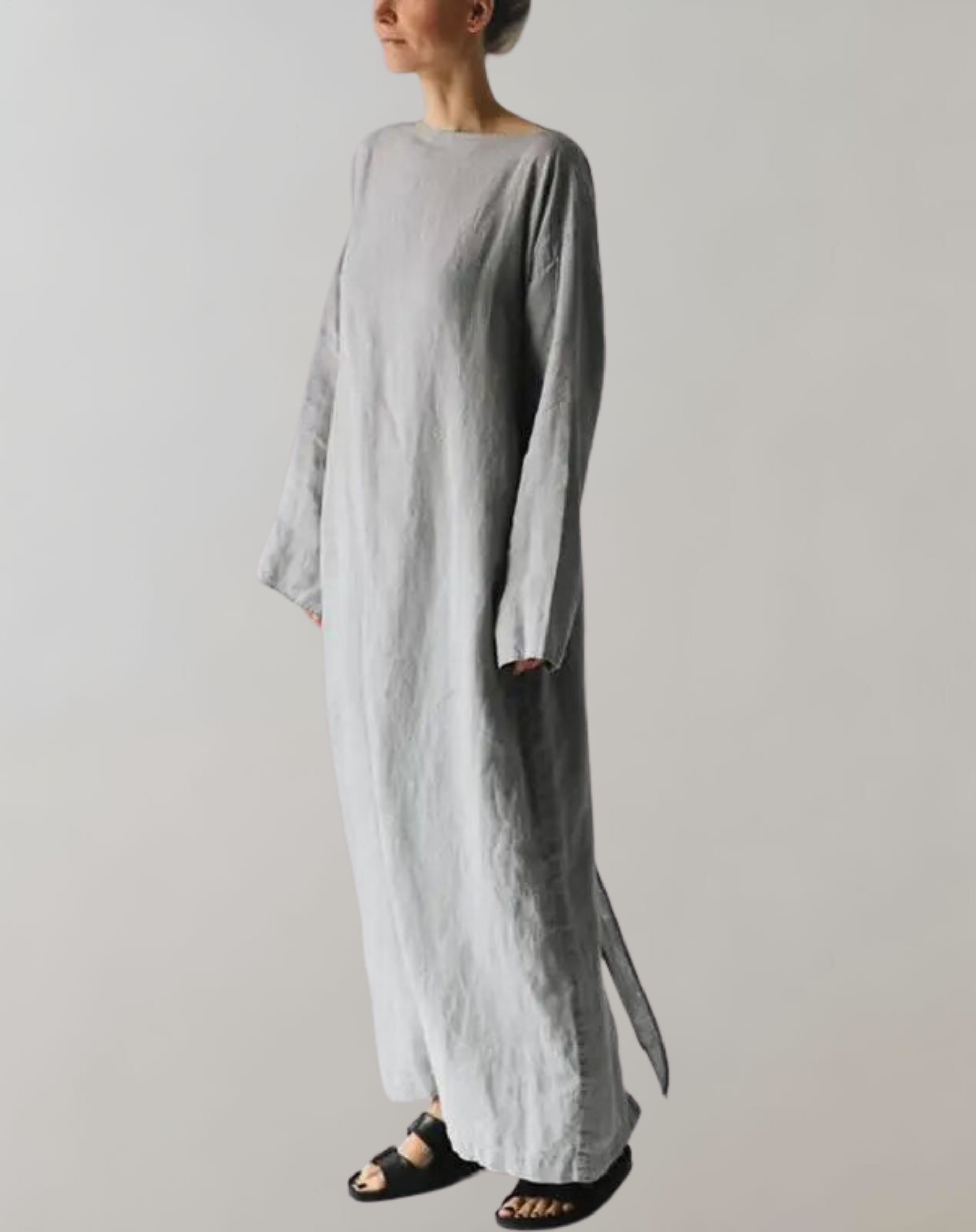 Claudia - Einfarbig  Split Maxi