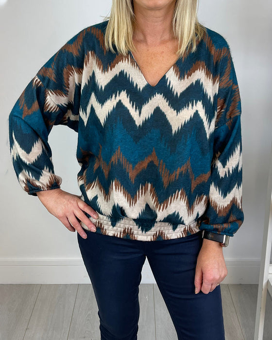 Adele | Elegante Bluse mit V-Ausschnitt für stilvolle Outfits