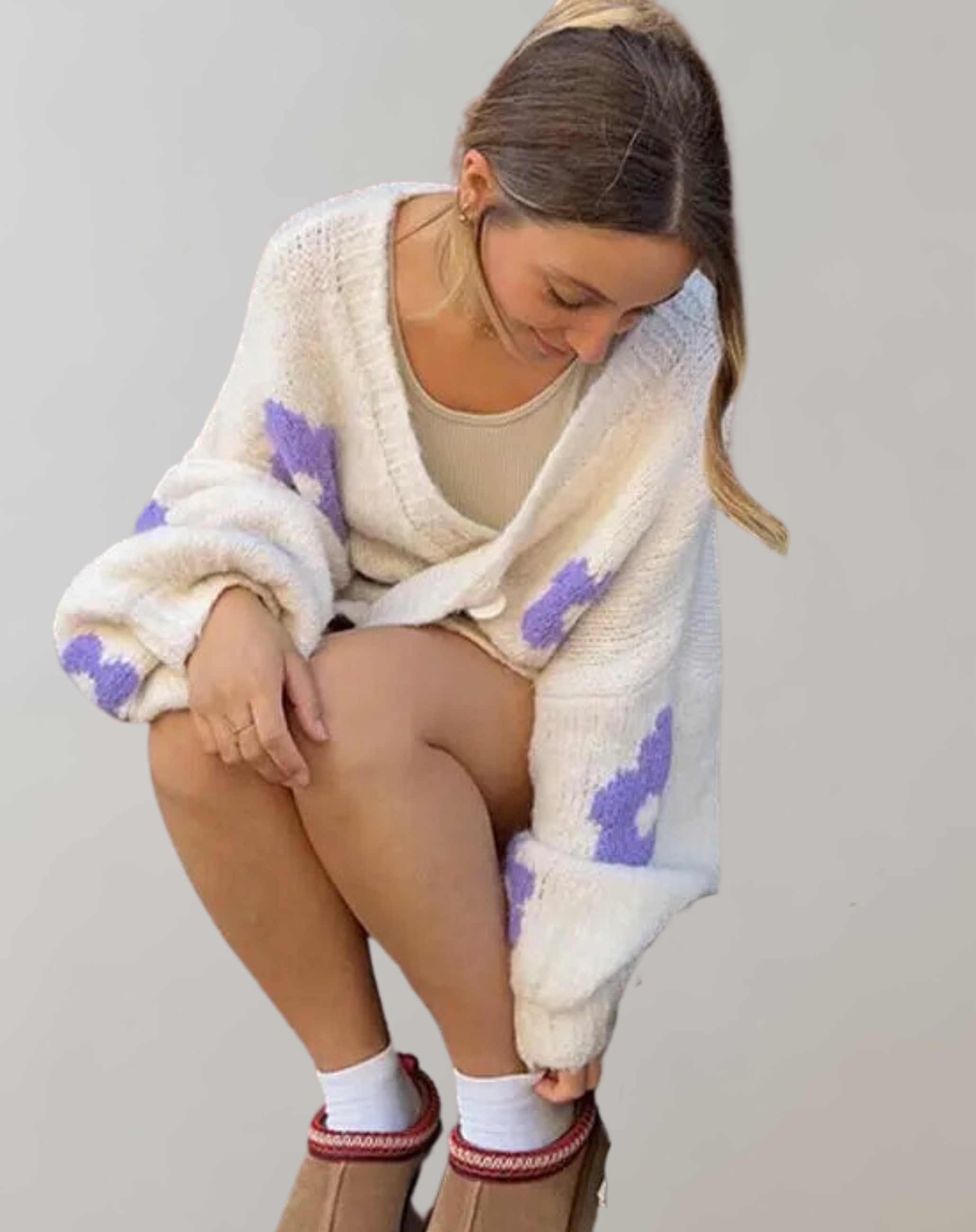 Imme -  Sweet Cardigan Frauen Rundhalsausschnitt