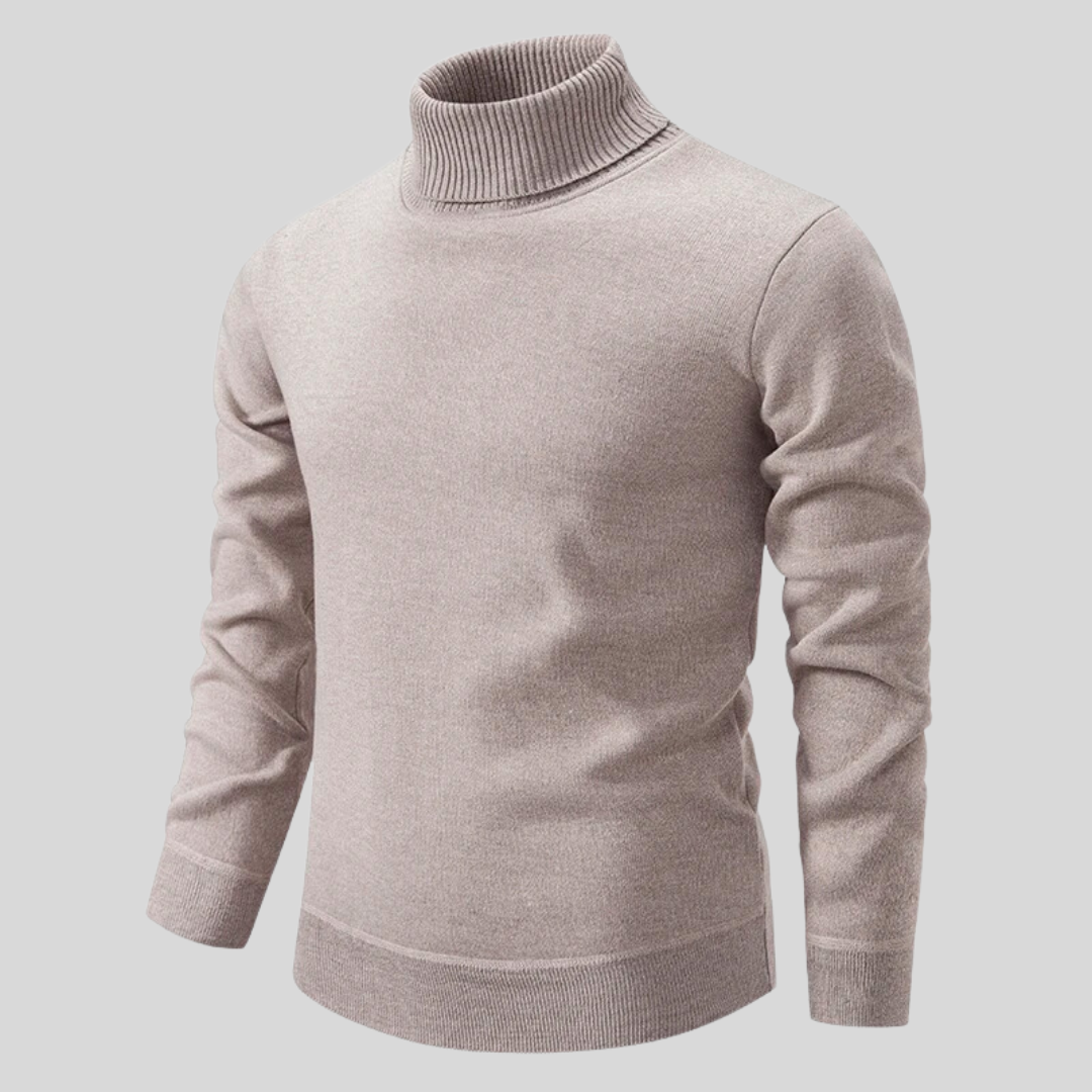 Oslo - Edler Wollpullover mit Stehkragen
