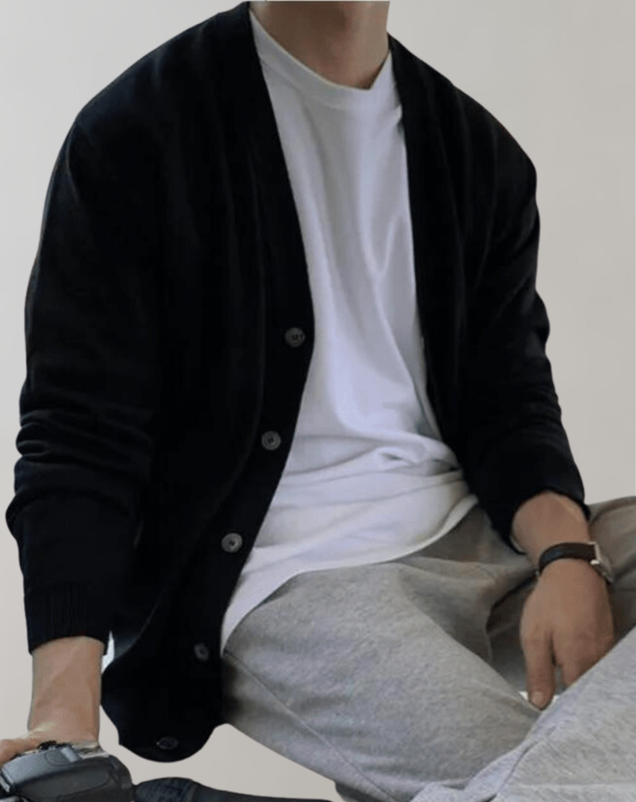 Ilario - Minimale Strickjacke