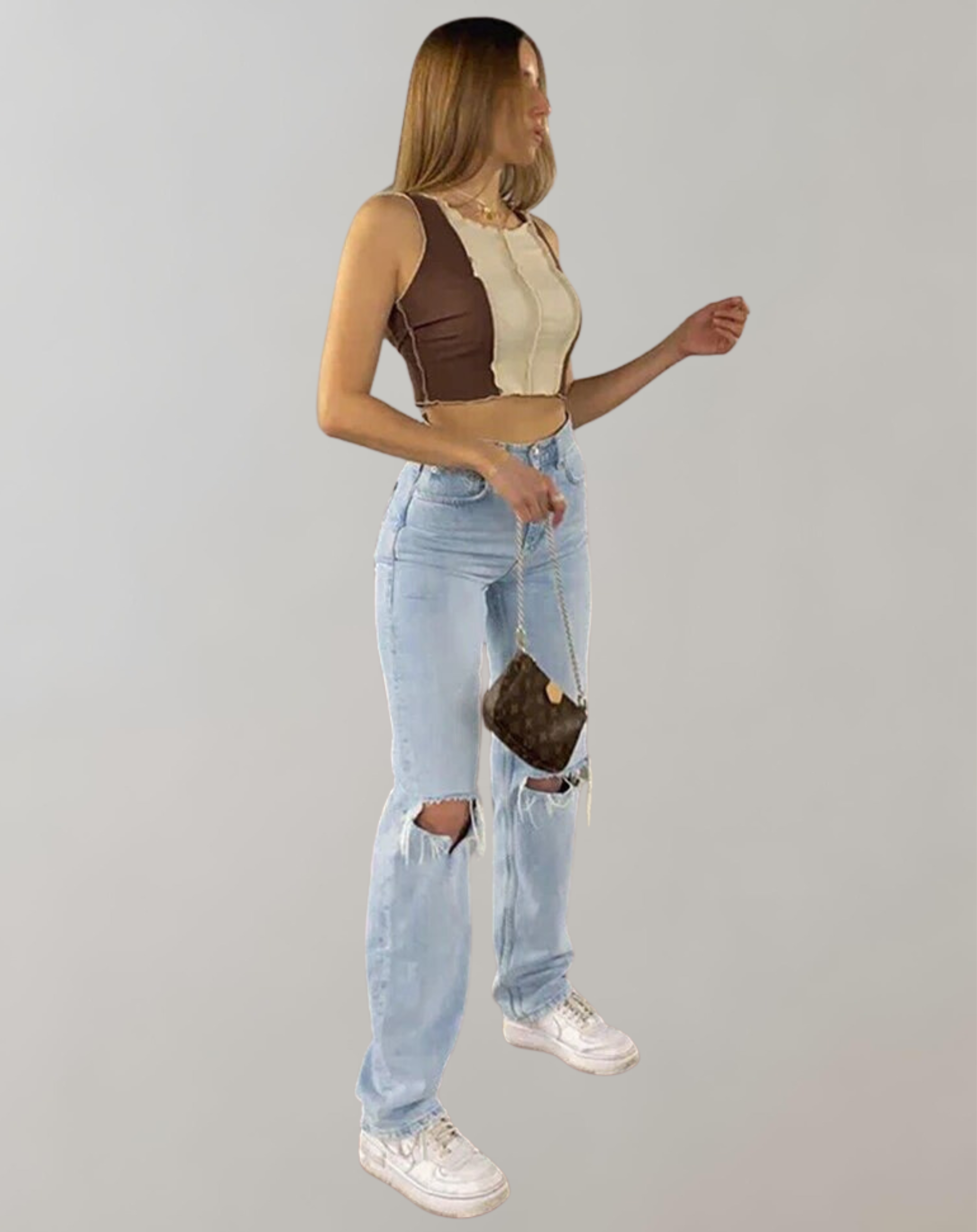 Selena - Zerrissenes, weites Bein für Damen