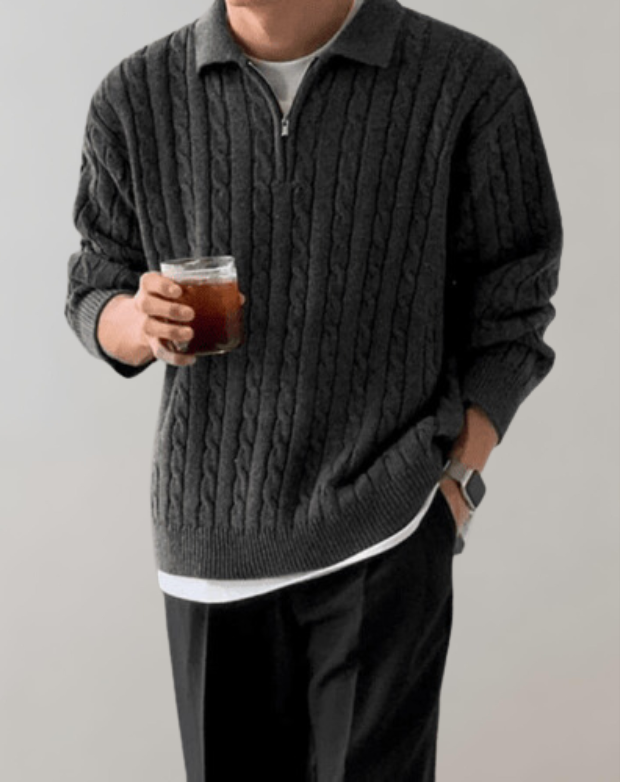 Natalie - Strickpullover mit Reißverschluss