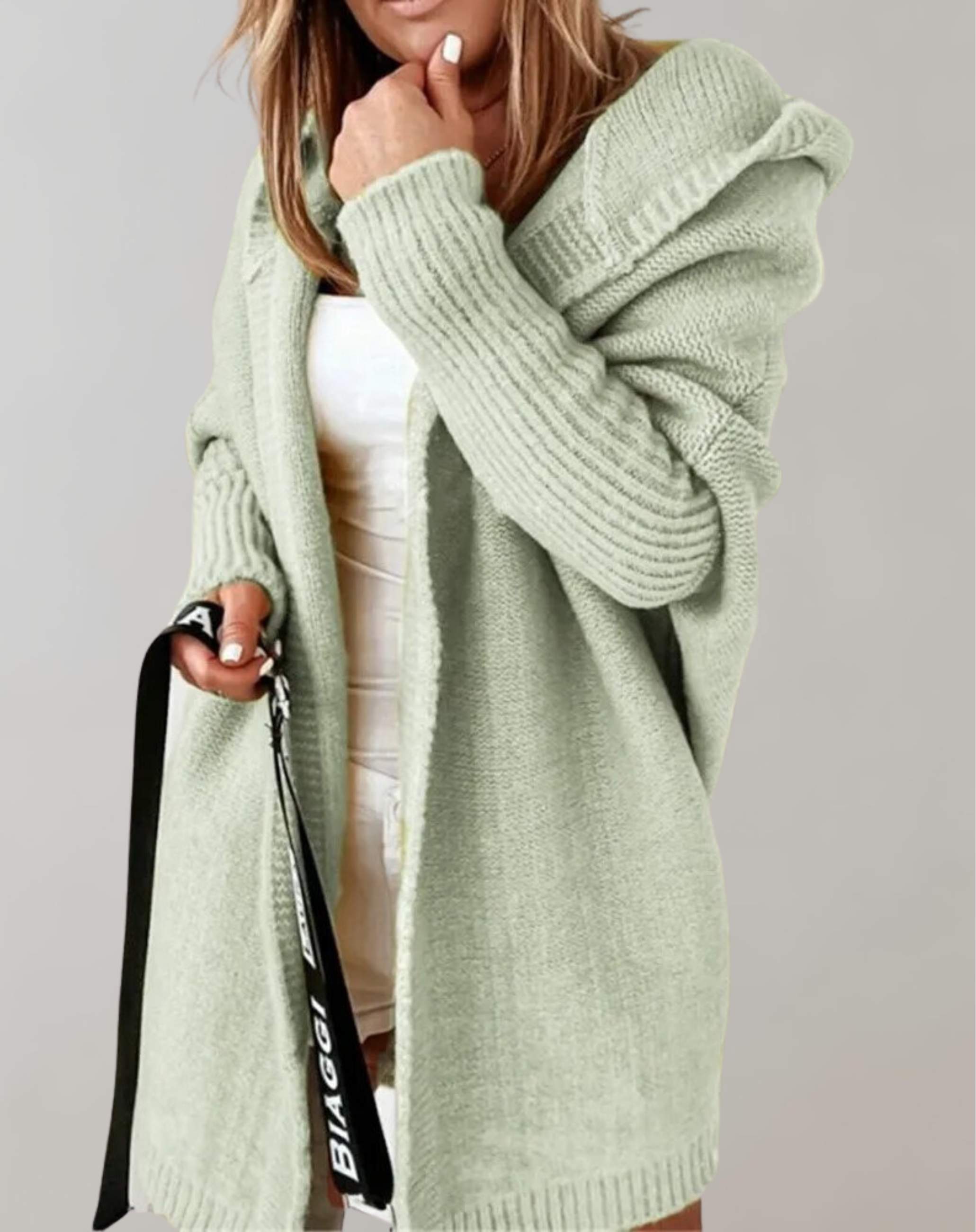 Hannah - Pullover Lange Strickjacke