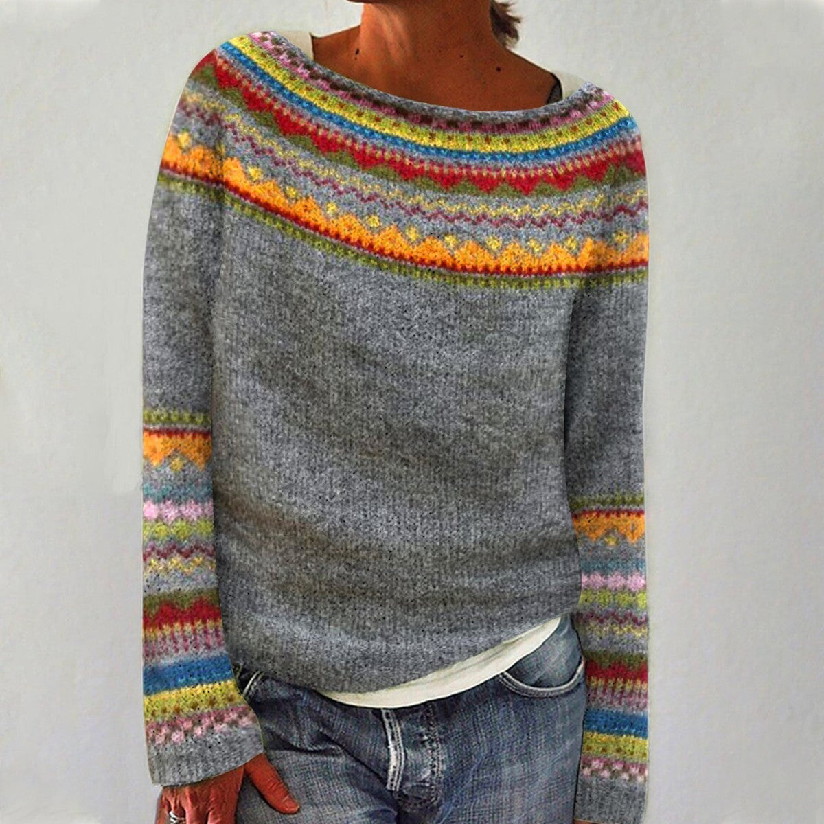 Adrie | Vintage Strickpullover für kalte Tage