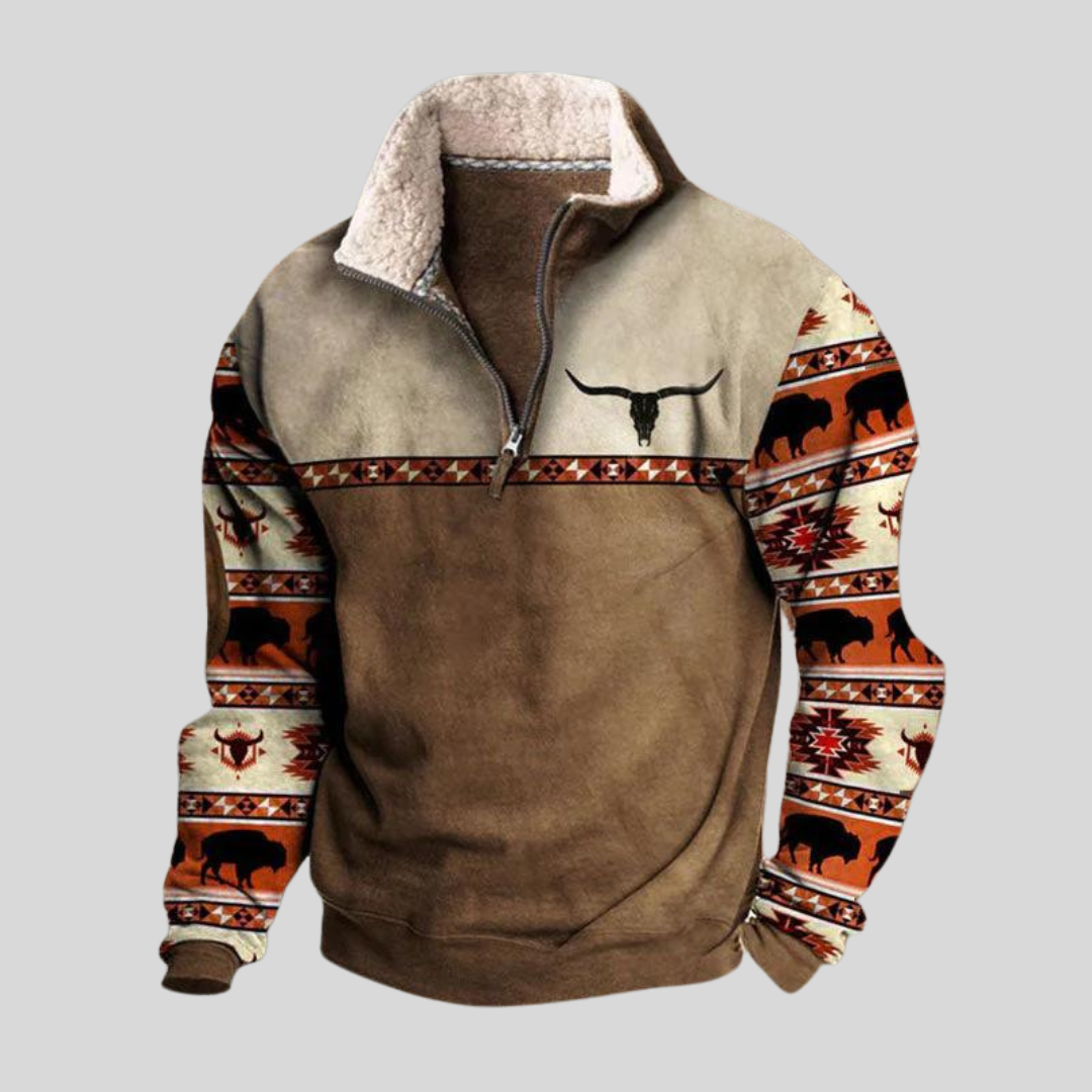 Vintage Herrenpullover mit klassischem Stil und zeitloser Eleganz