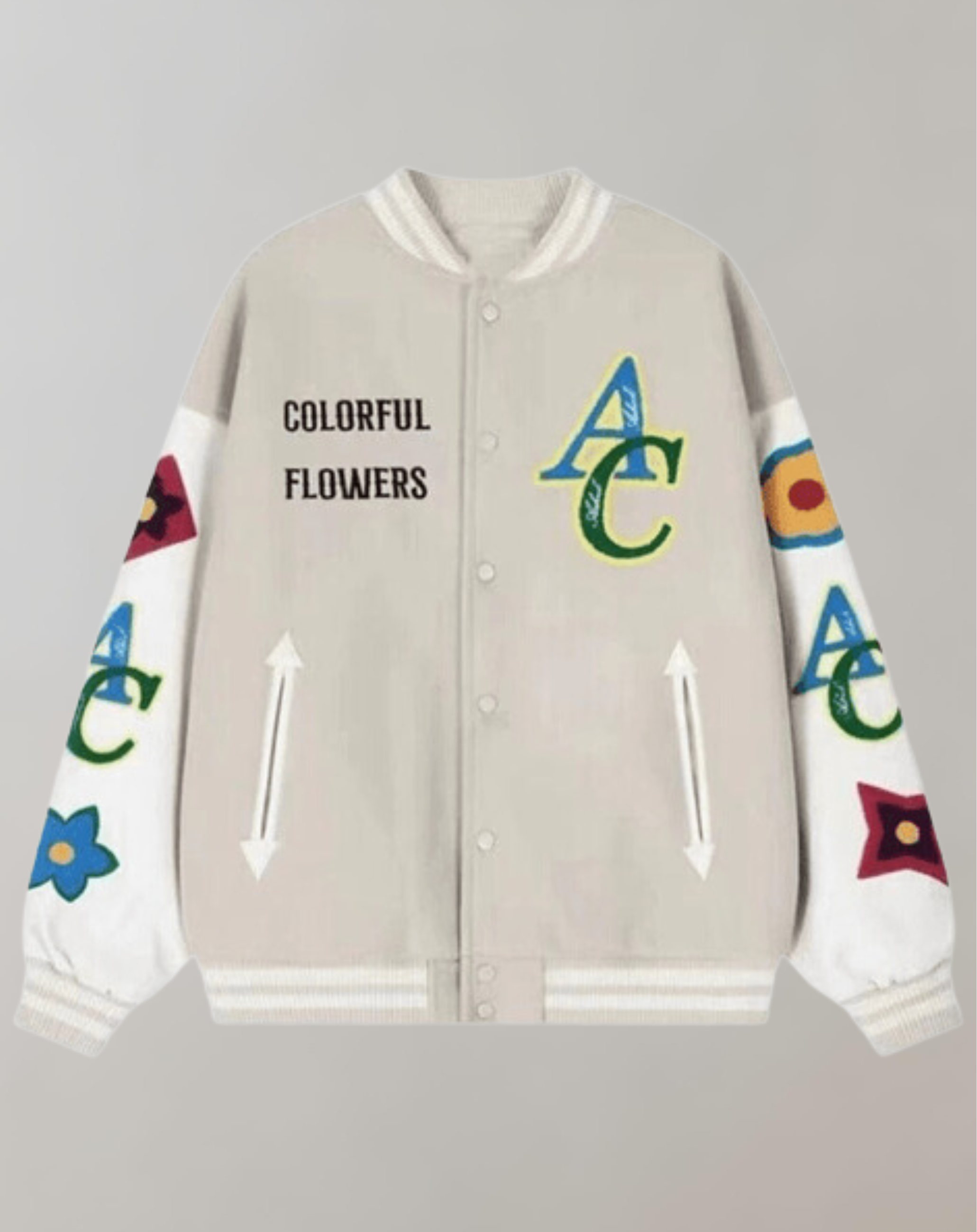 Alessio - Amerikanische College-Jacke mit Stickerei