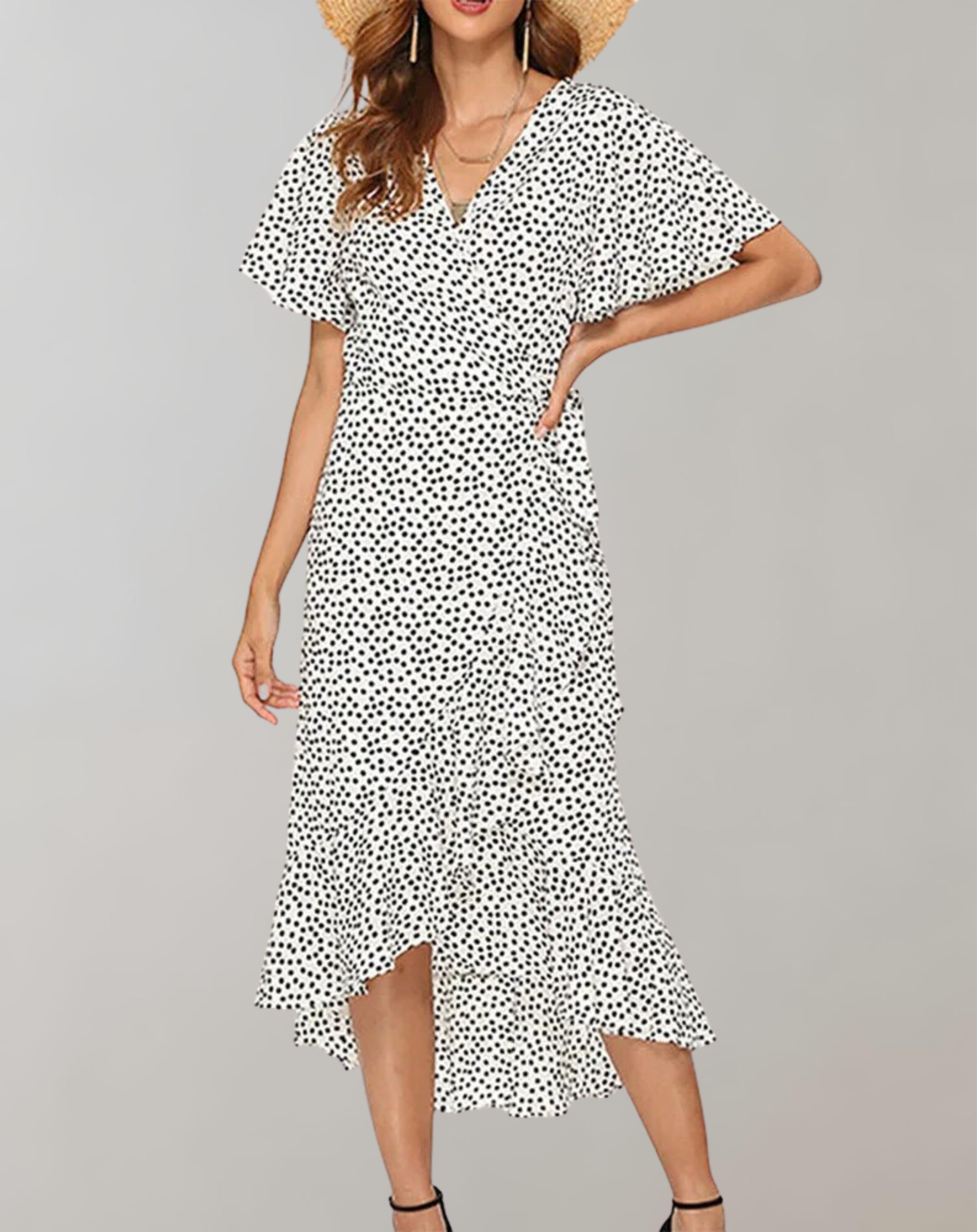 Karina - Maxikleid Damen Blumendruck