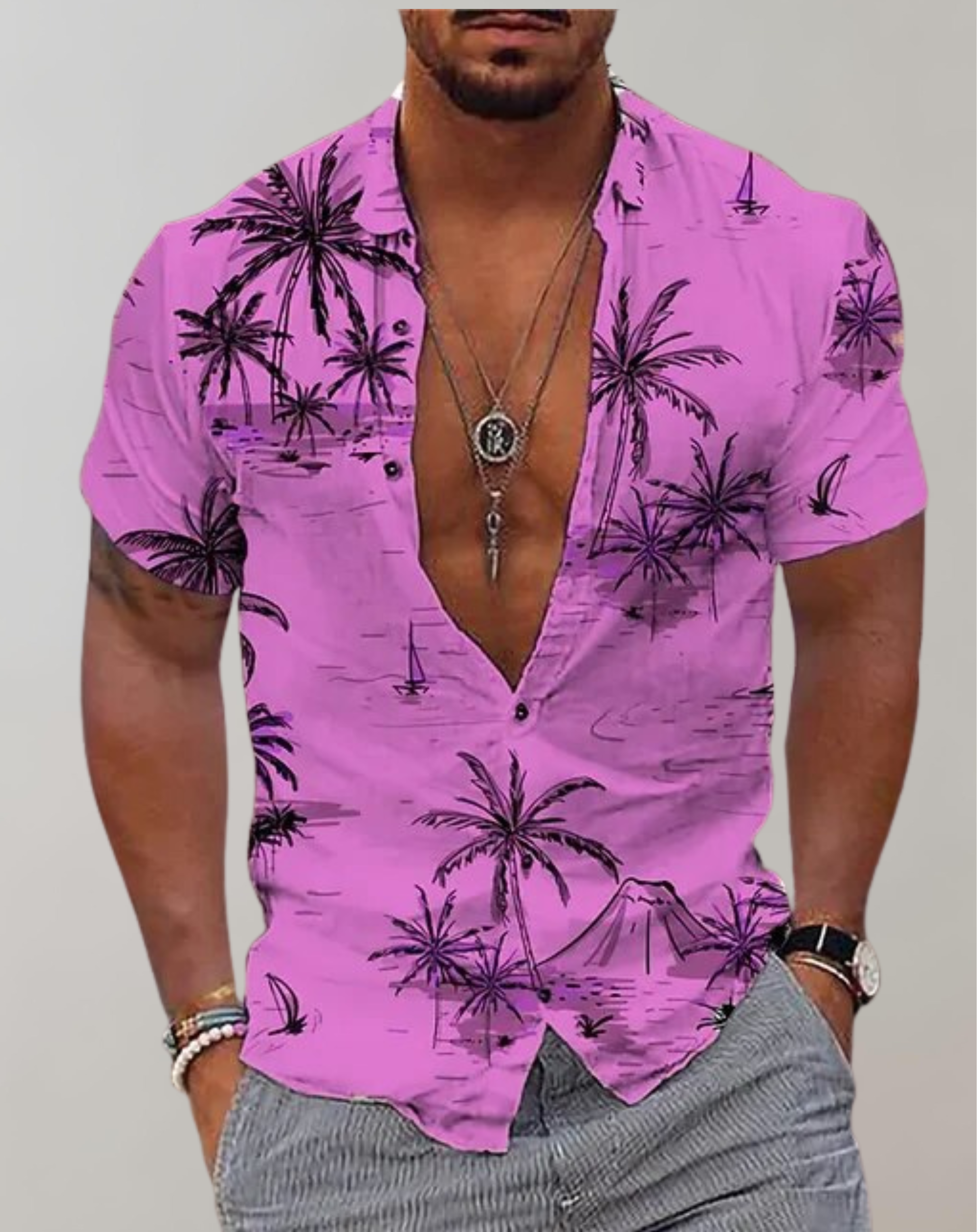 Miguel - Hawaii-Hemd Kurzarm
