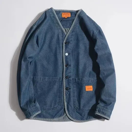 Klassische Choreo Jacke aus Indigo Denim für moderne Trendsetter