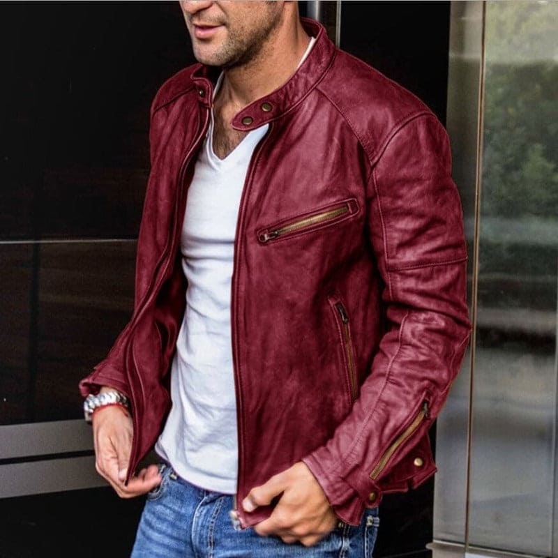 Elegantes und wetterfestes Lederjacke für jeden Anlass