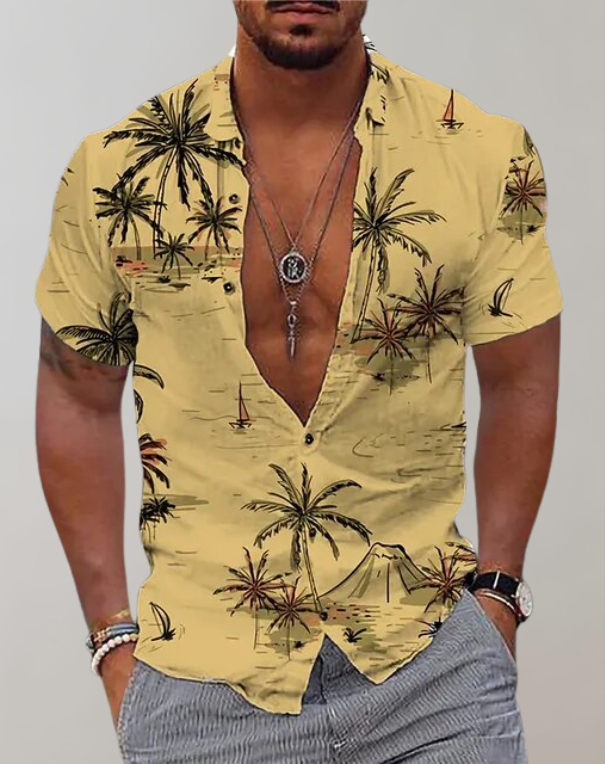 Miguel - Hawaii-Hemd Kurzarm
