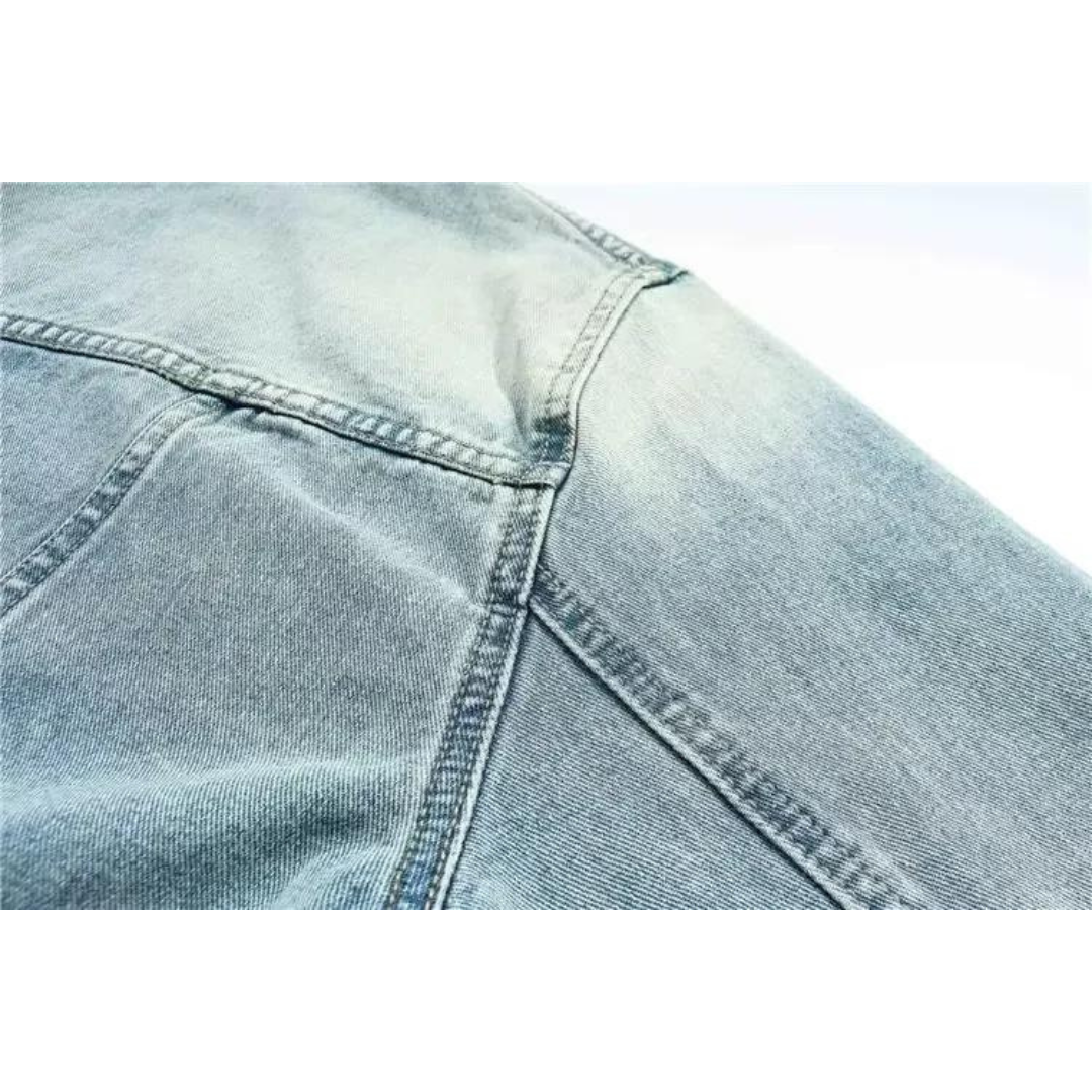 Mikhail | Urban Denim Kapuzenpullover im Vintage-Stil - Stilvolle Alltagsmode