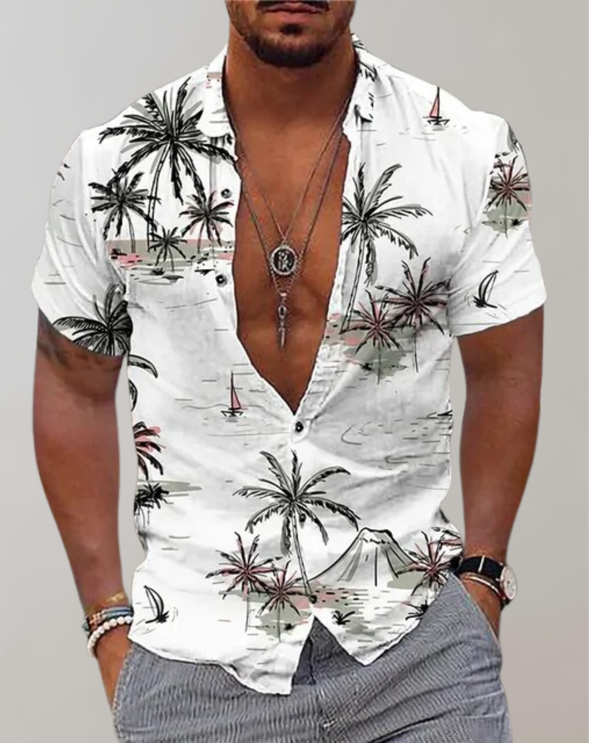 Miguel - Hawaii-Hemd Kurzarm