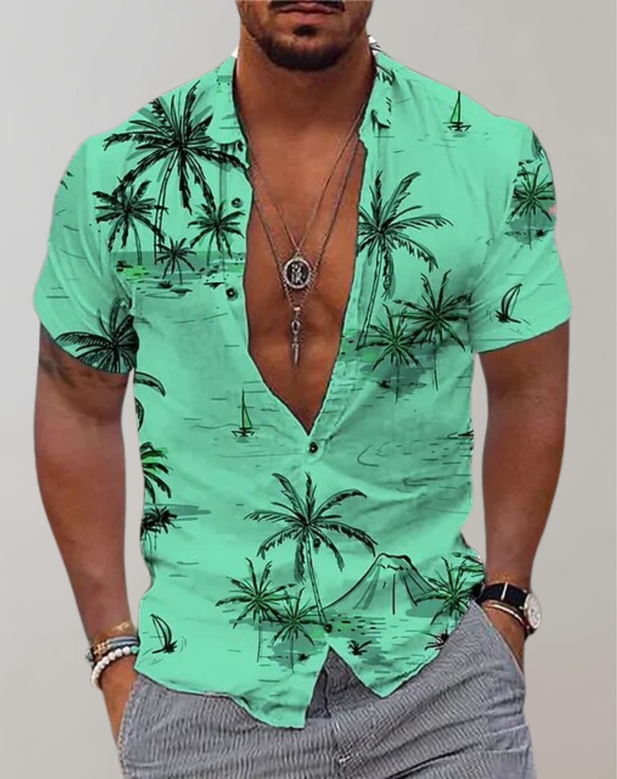 Miguel - Hawaii-Hemd Kurzarm