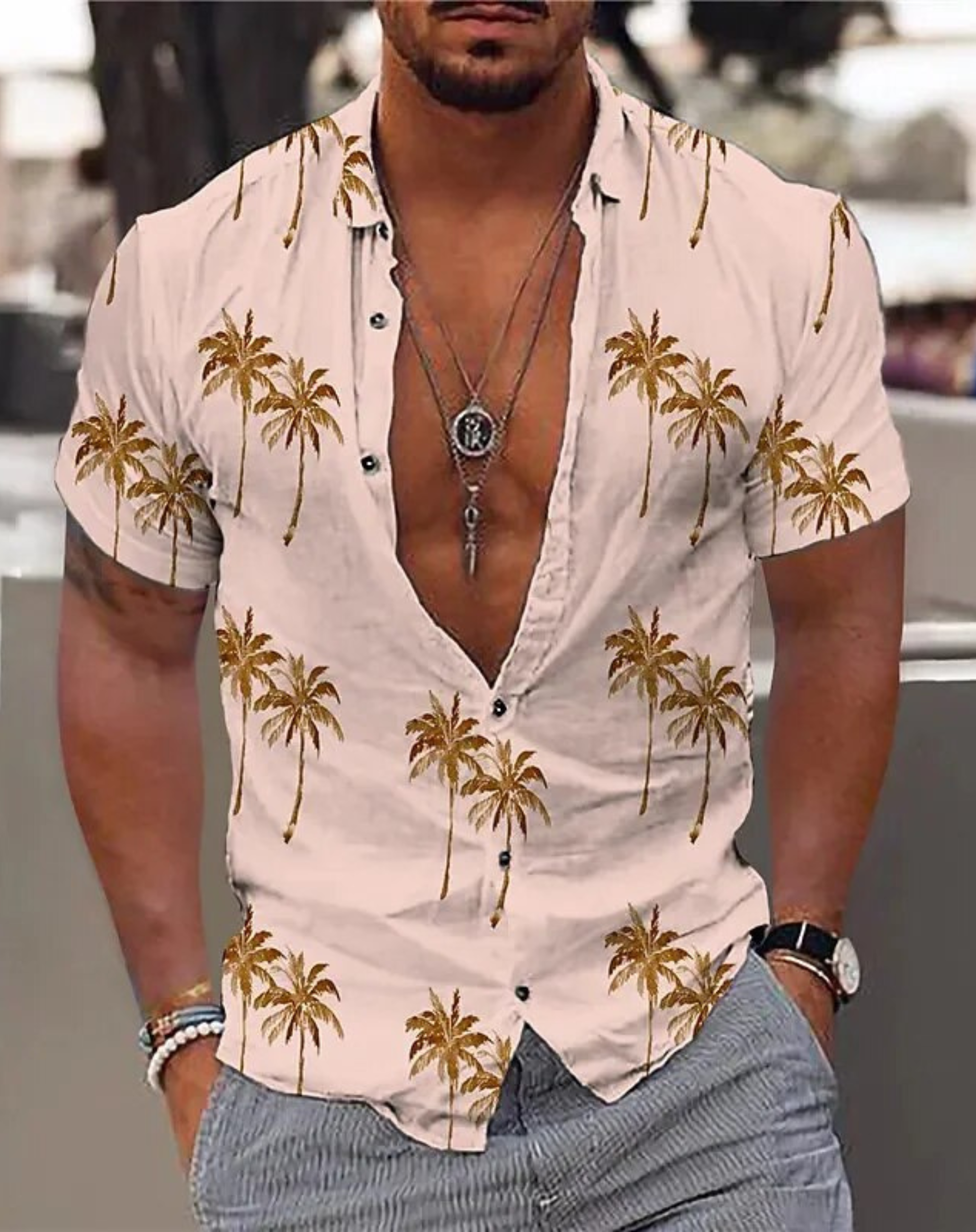 Miguel - Hawaii-Hemd Kurzarm