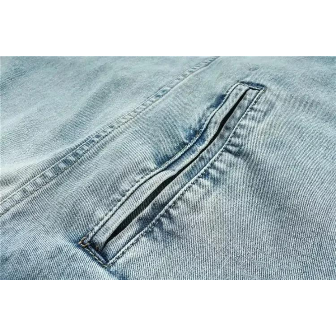 Mikhail | Urban Denim Kapuzenpullover im Vintage-Stil - Stilvolle Alltagsmode
