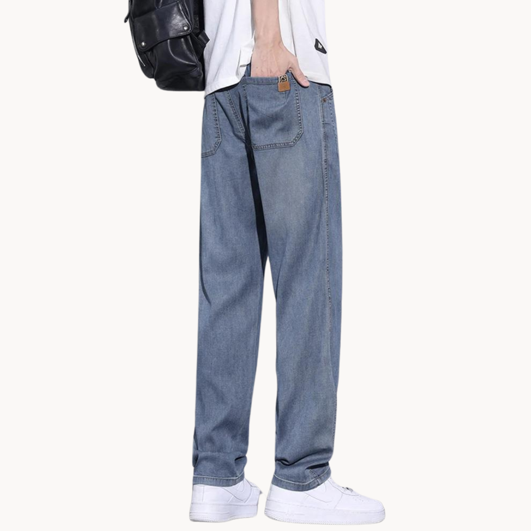 BORDÈH - Klassische Gerade Herrenjeans aus hochwertigem Denim