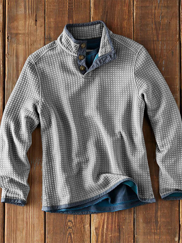 Elegantes Herren Langarm-T-Shirt mit exquisitem Design für stilvolle Freizeitlooks