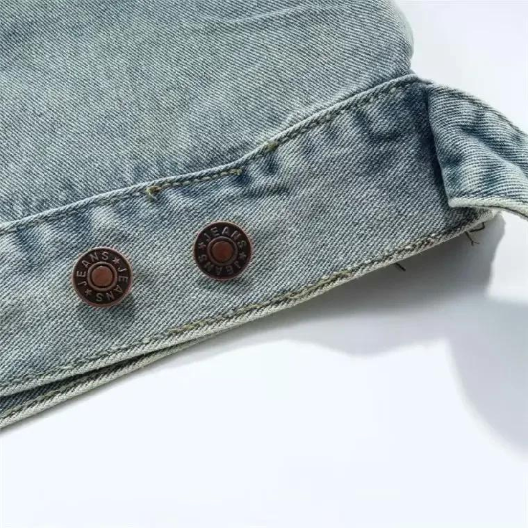 Mikhail | Urban Denim Kapuzenpullover im Vintage-Stil - Stilvolle Alltagsmode