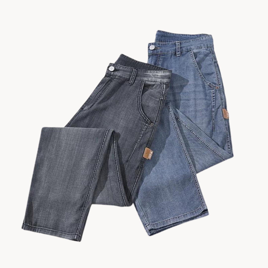 BORDÈH - Klassische Gerade Herrenjeans aus hochwertigem Denim
