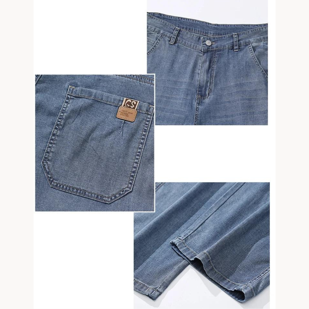 BORDÈH - Klassische Gerade Herrenjeans aus hochwertigem Denim