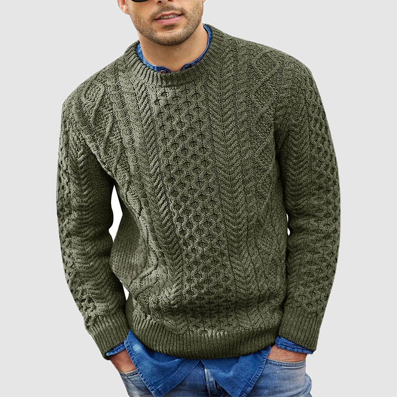 Moderne Strickpullover für Herren mit elastischem Bund und stilvollem Design