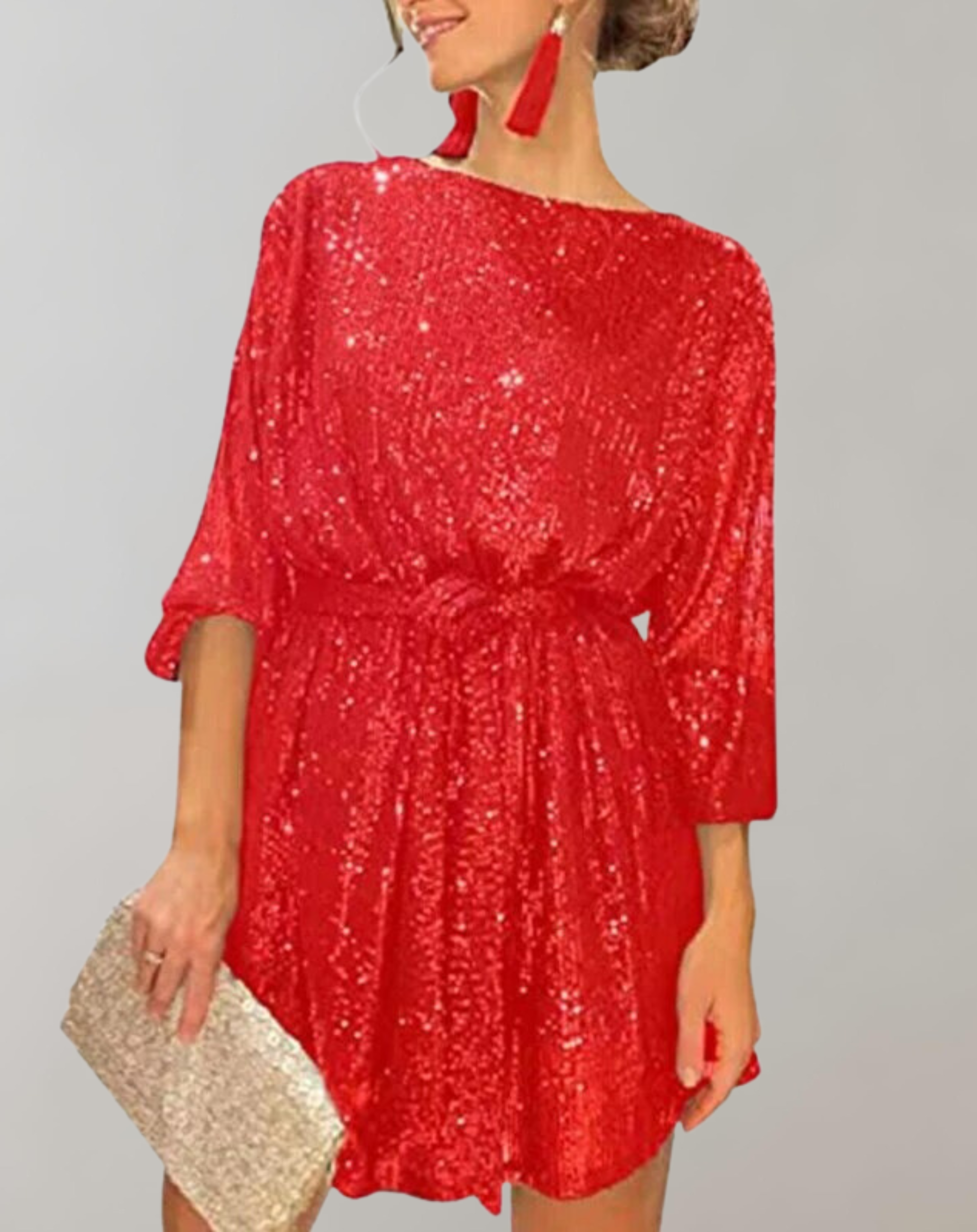 Zelmira -  Glitzerndes Paillettenkleid für Damen