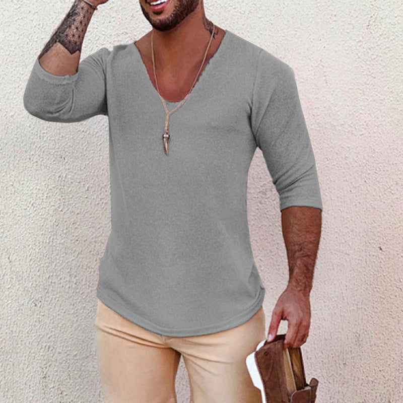Gerald | Modische leichte V-Hals Pullover für Herren mit langen Ärmeln