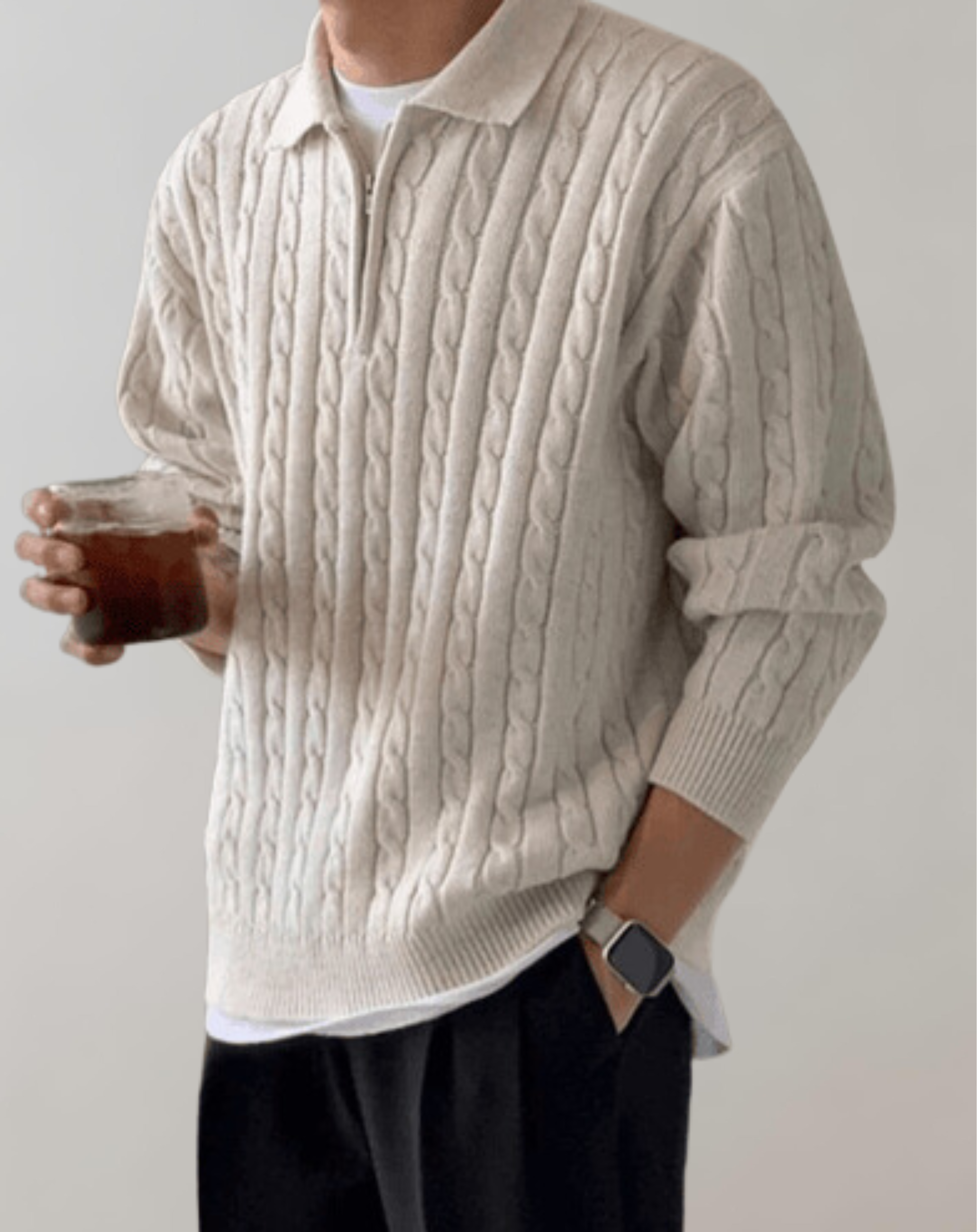 Natalie - Strickpullover mit Reißverschluss