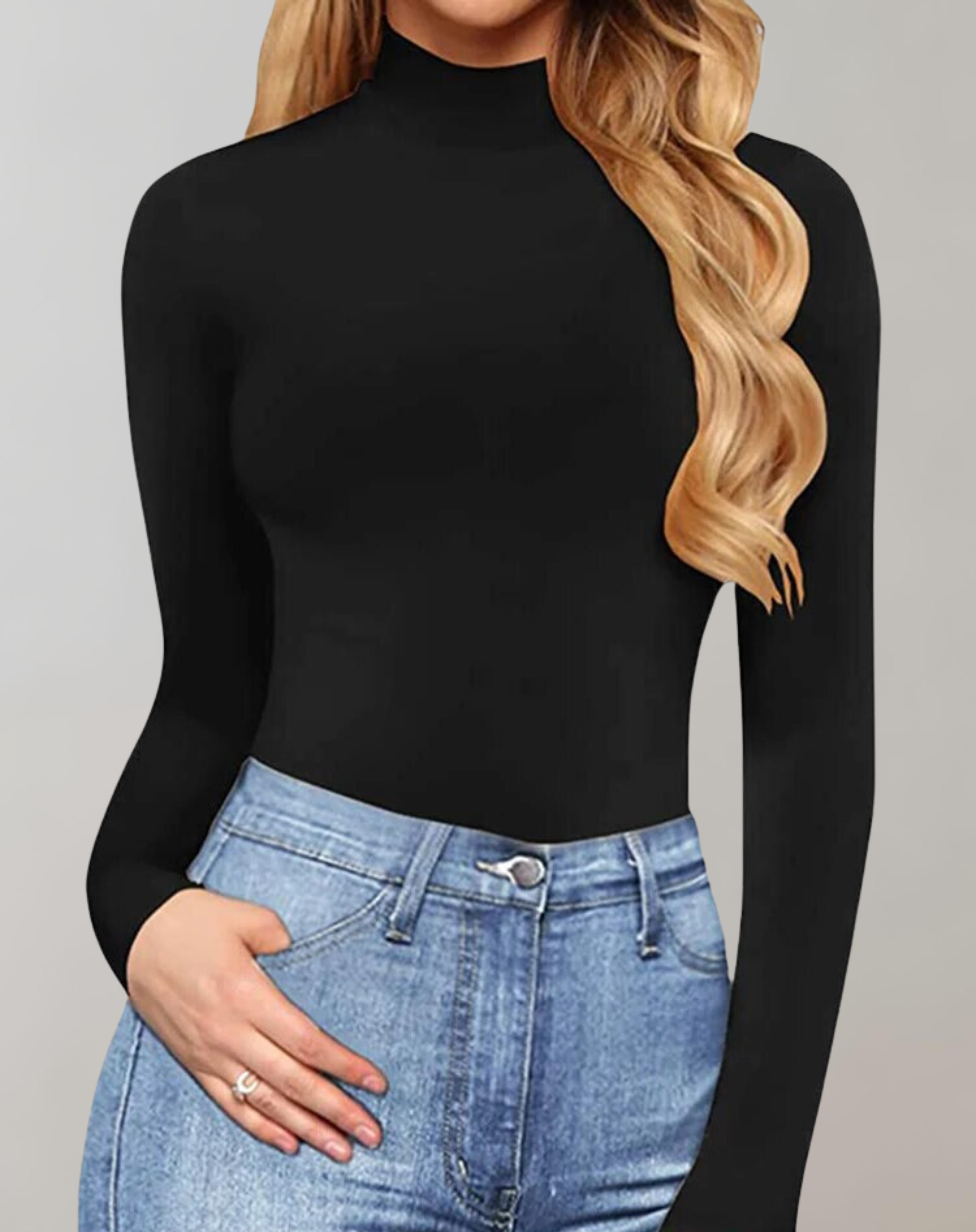 Freya -  Damen-Body mit Stehkragen