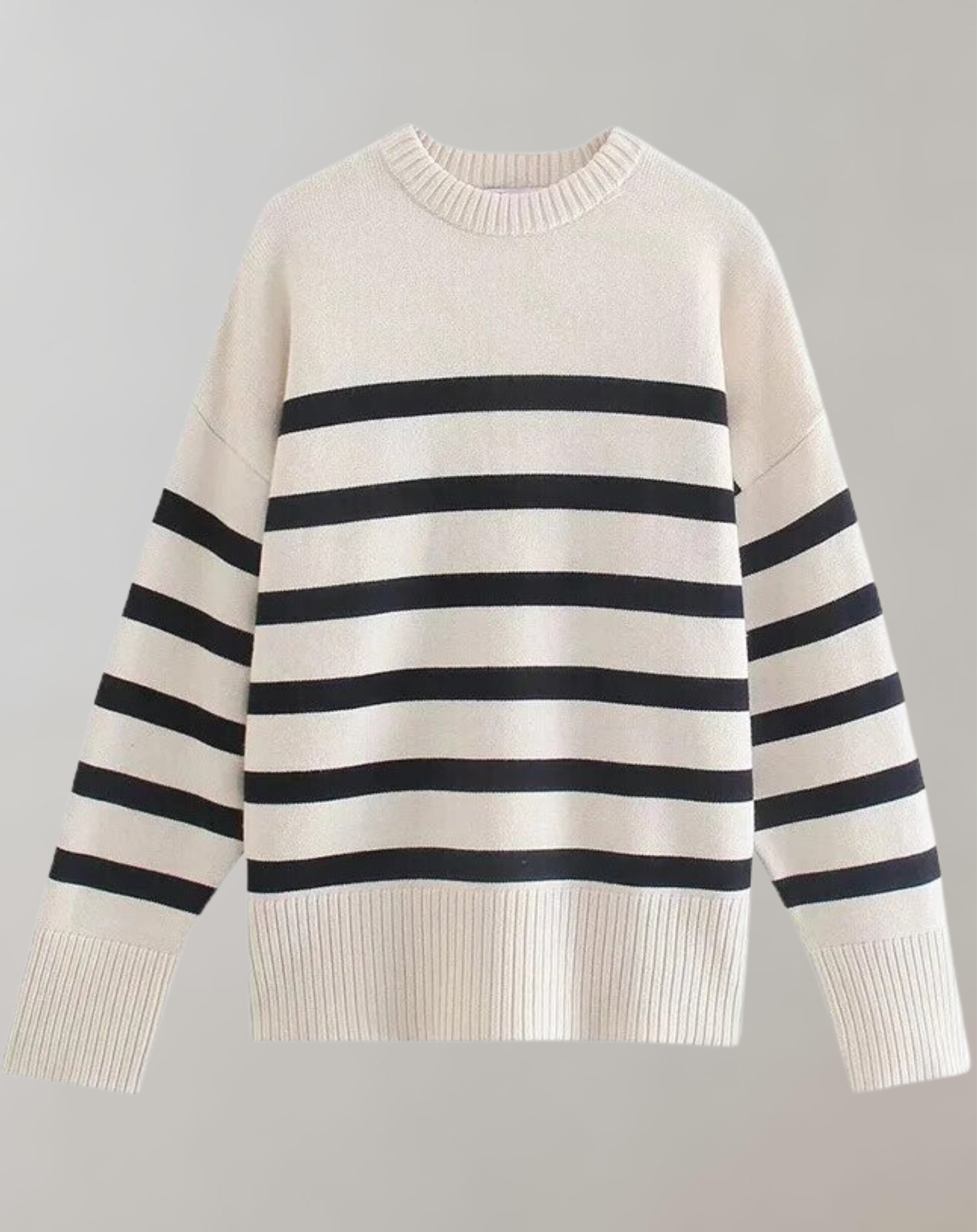 Patricia - Lässige übergroße gestreifte Pullover