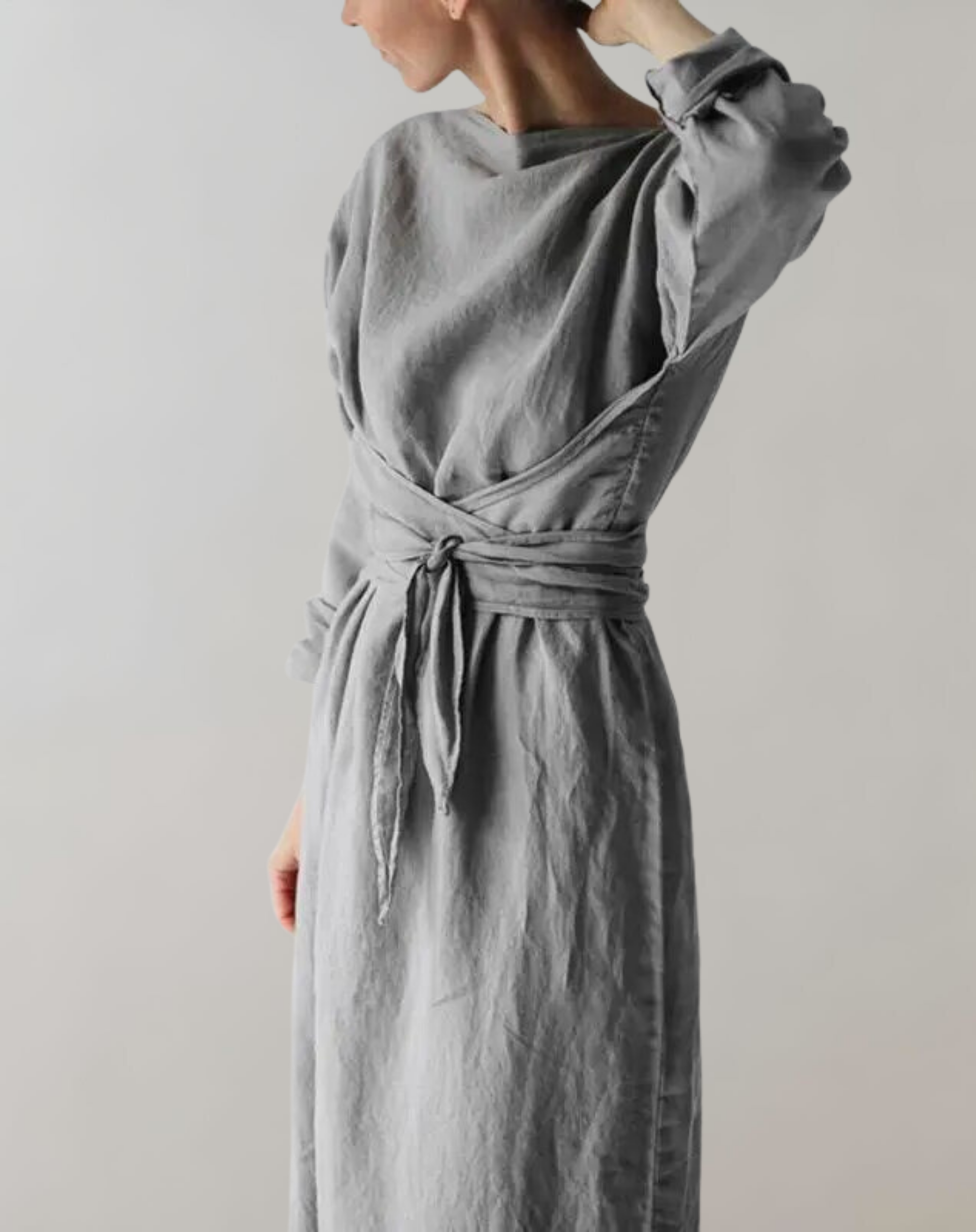 Claudia - Einfarbig  Split Maxi
