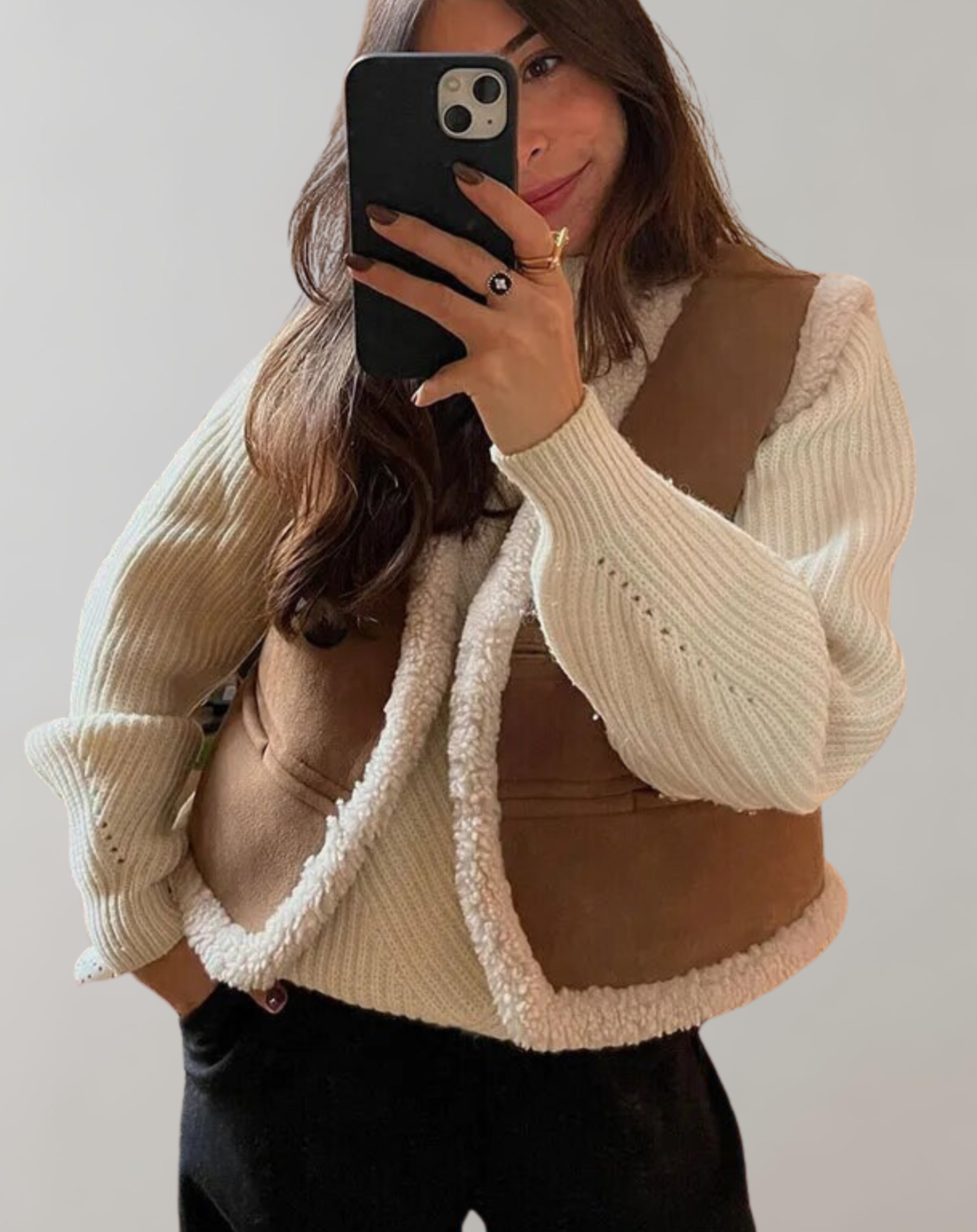 Stefanie -  Elegante Umlegekragen Jacken