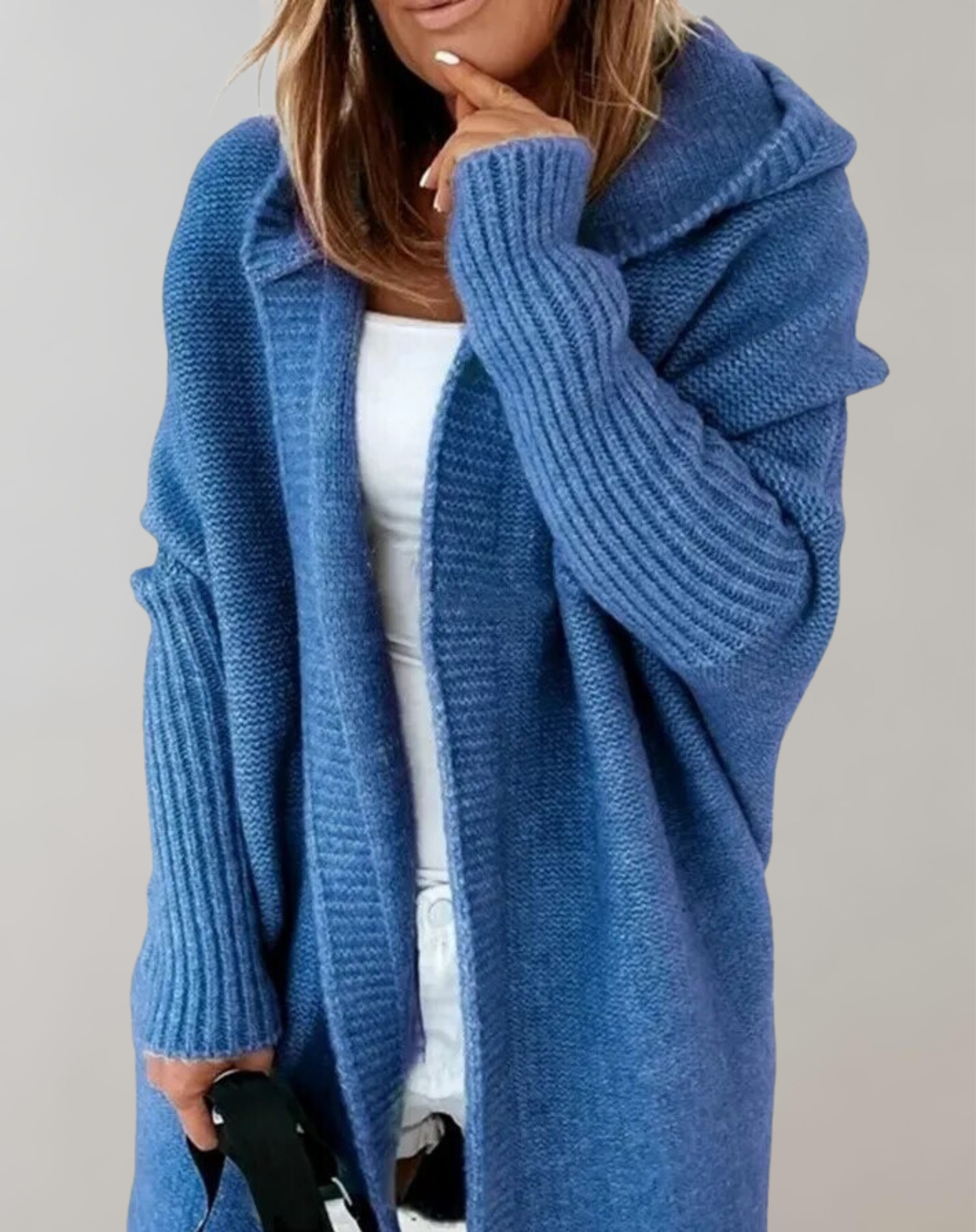 Hannah - Pullover Lange Strickjacke