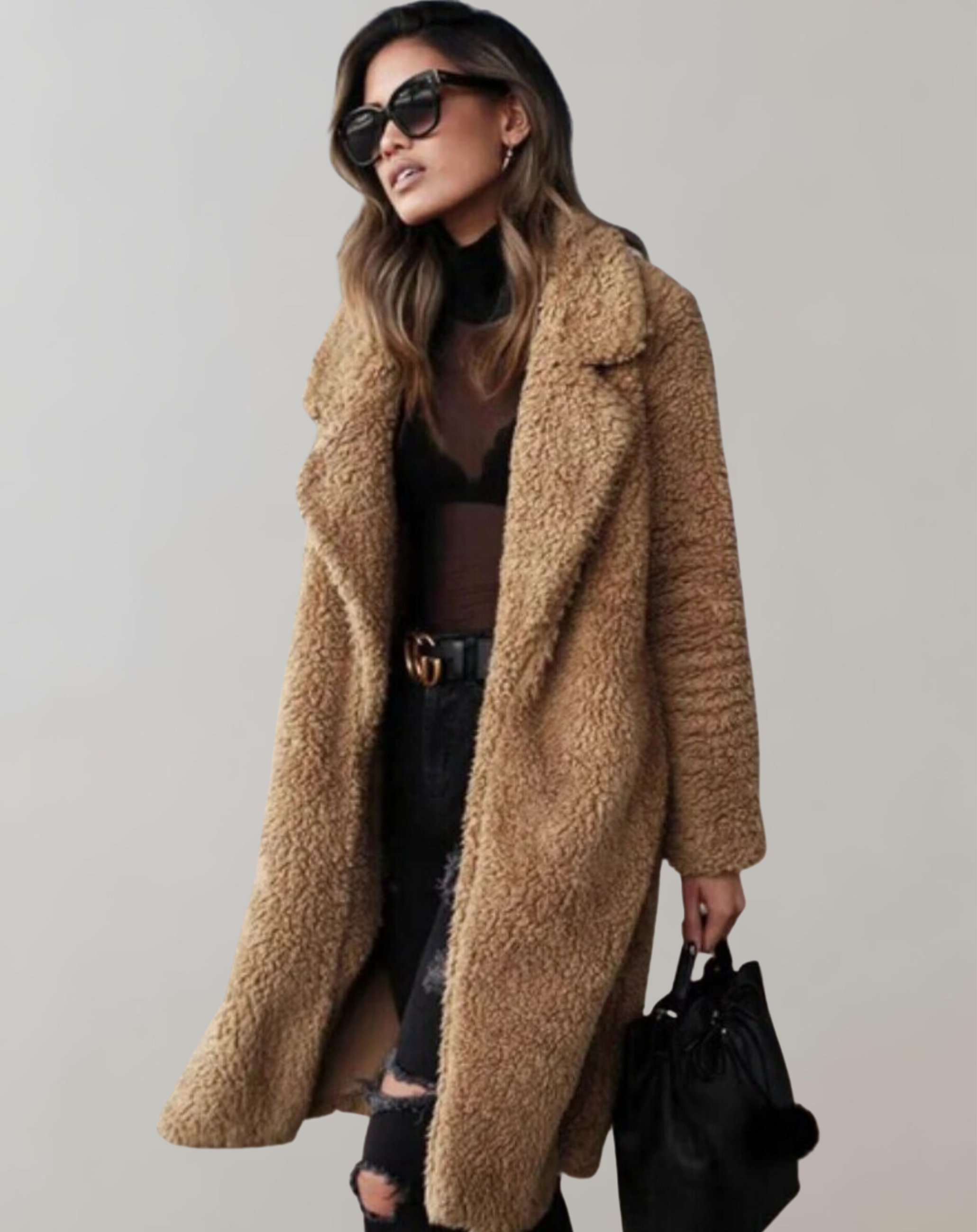 Alena – Eleganter langer Damenmantel