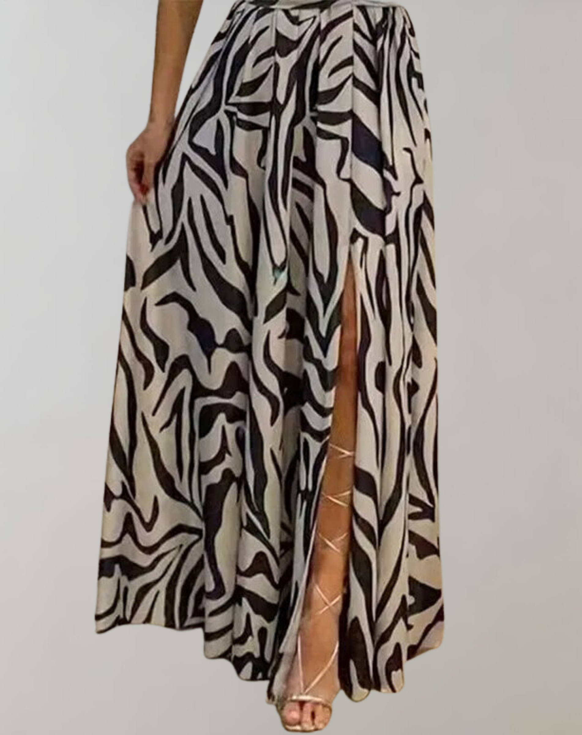 Breta - Rückenfreies Kleid mit geschlitzter Taille