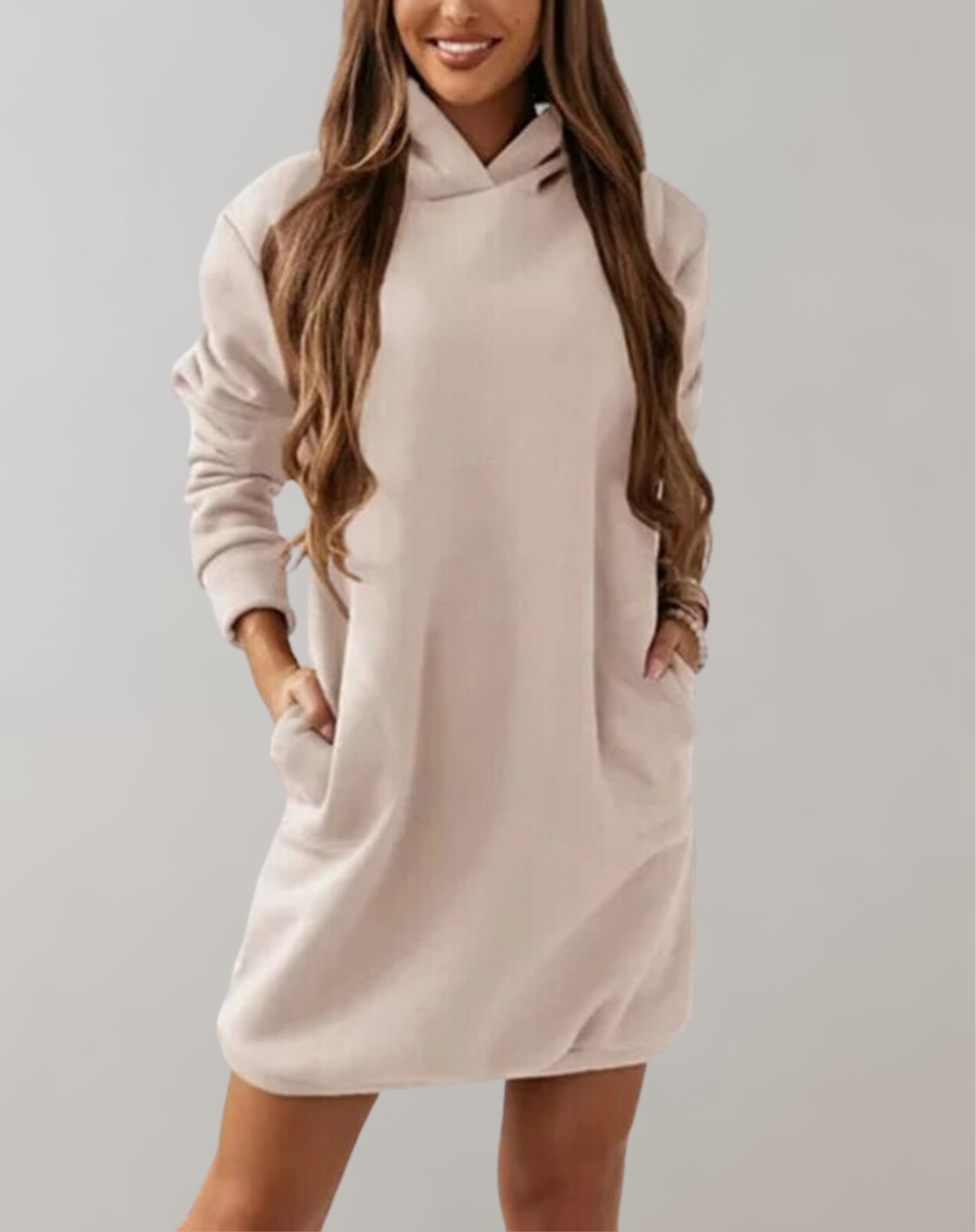 Alexandra - Lässiges Kapuzenkleid