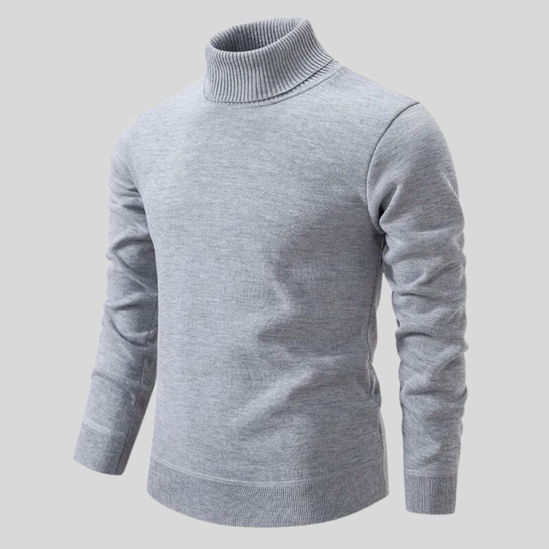 Oslo - Edler Wollpullover mit Stehkragen