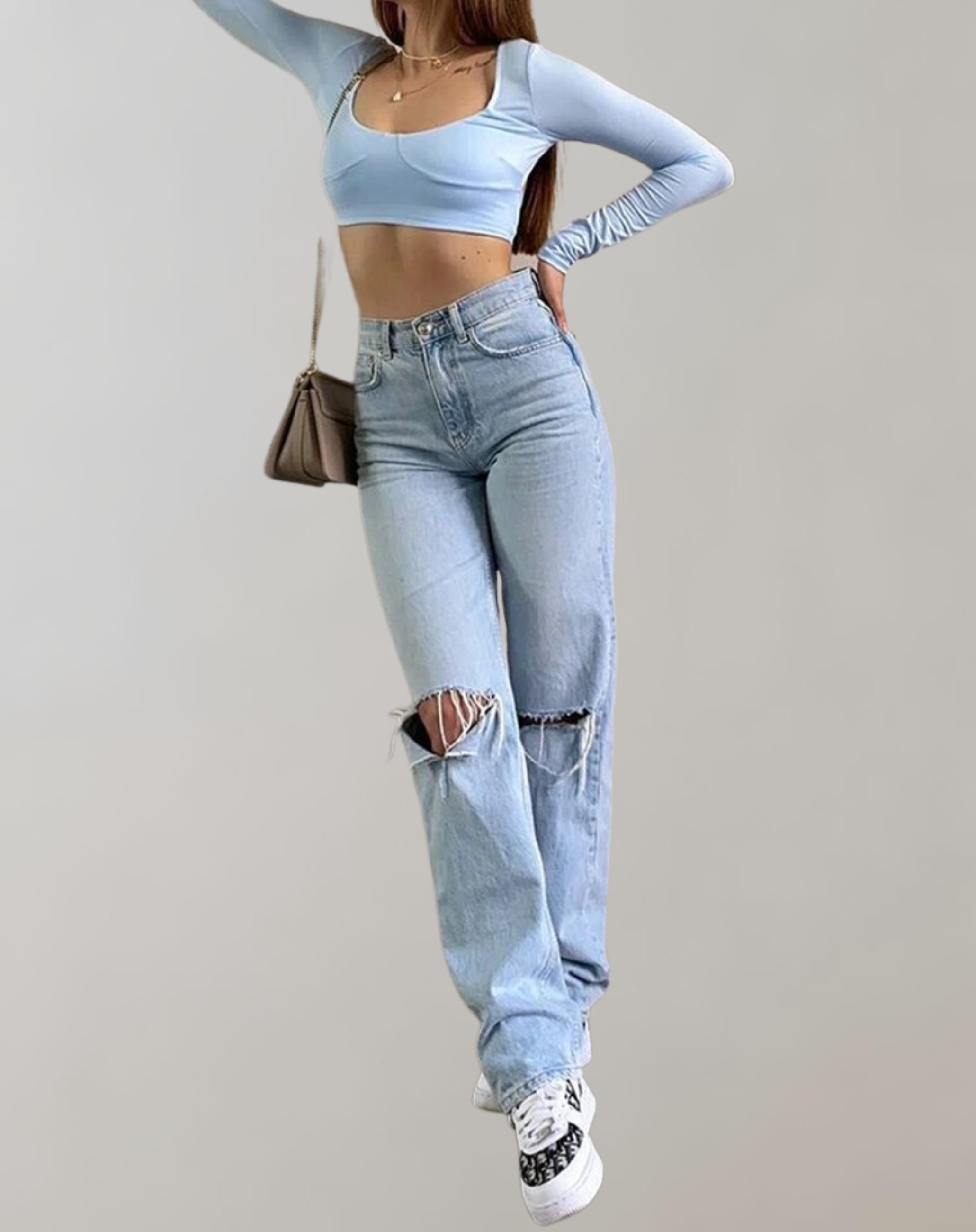 Selena - Zerrissenes, weites Bein für Damen
